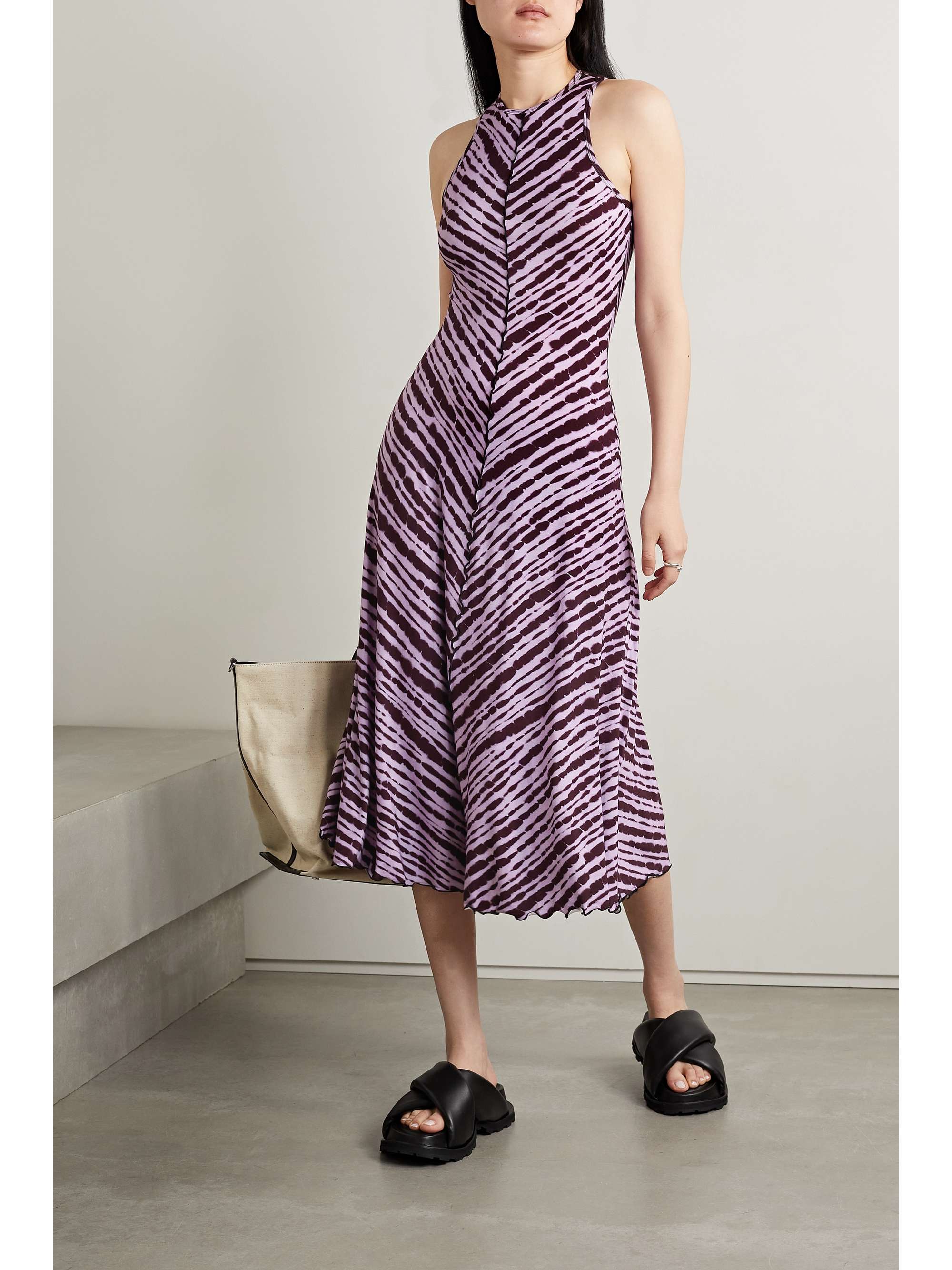 PROENZA SCHOULER WHITE LABEL Tie-dyed stretch-jersey maxi dress