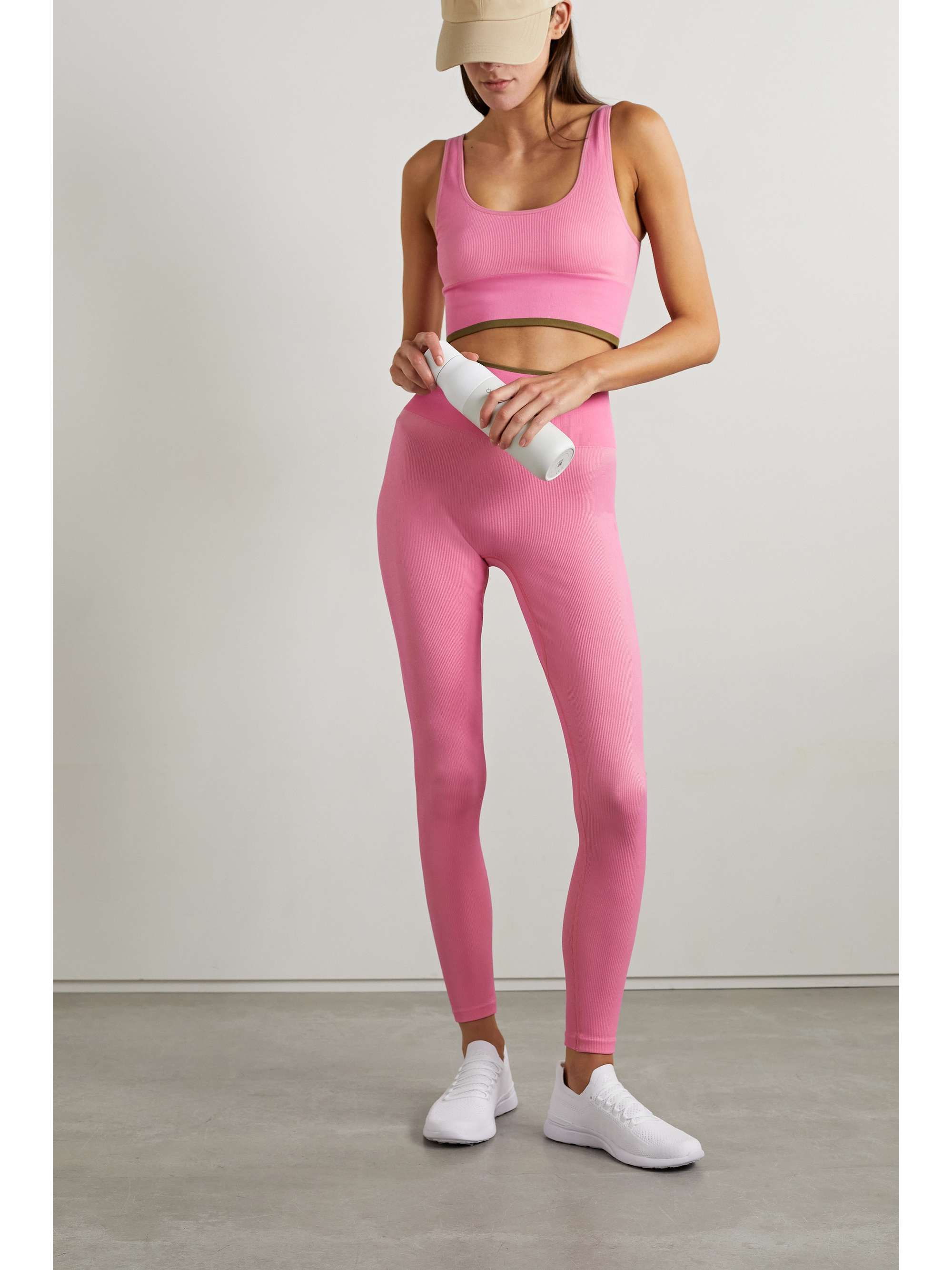 OUTDOOR VOICES Ribbed stretch sports bra
