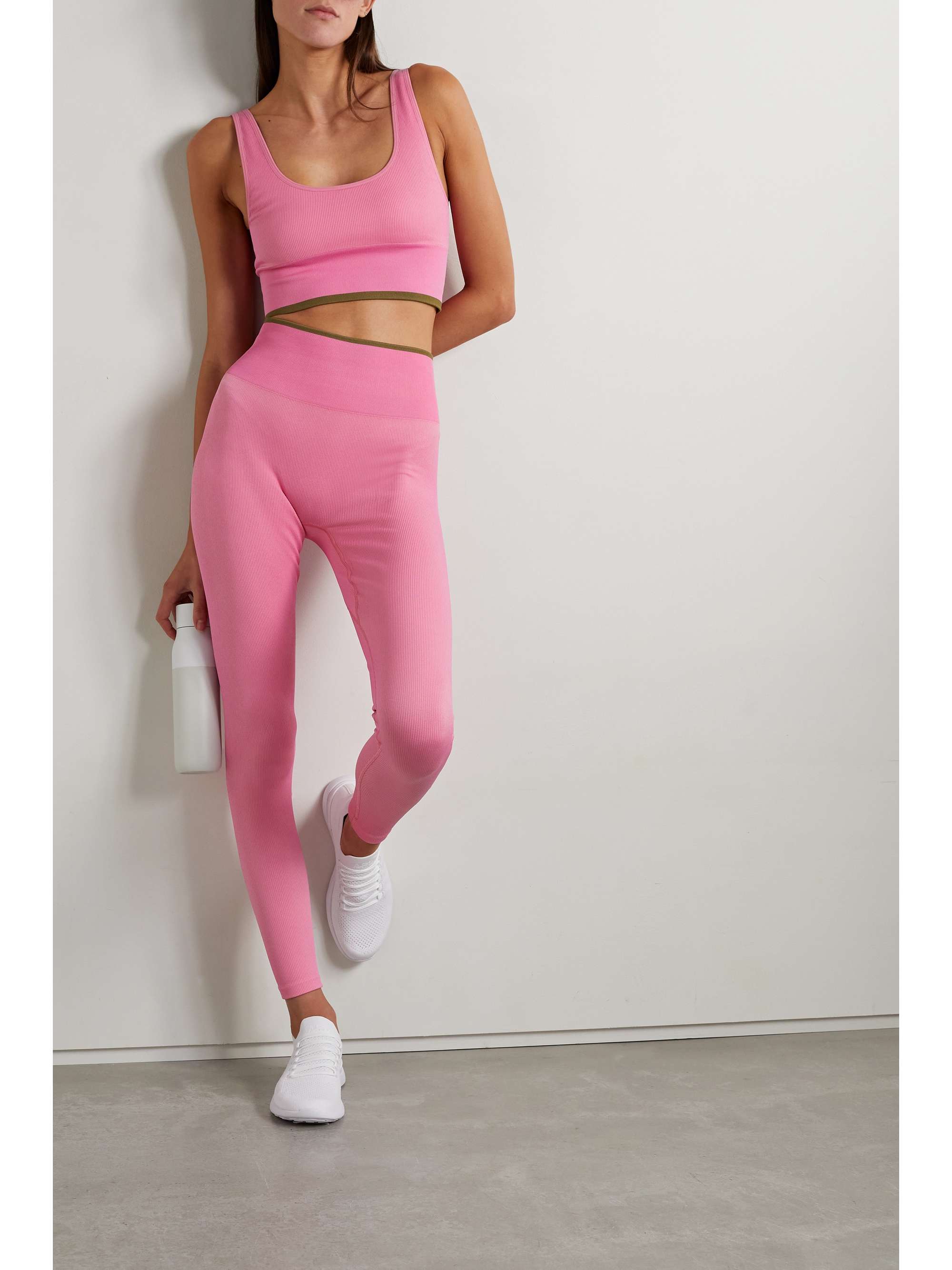 Outdoor Voices 7/8 Crop Dipped High Waisted Athletic Work Out Leggings Pants  M Size M - $35 - From Galore