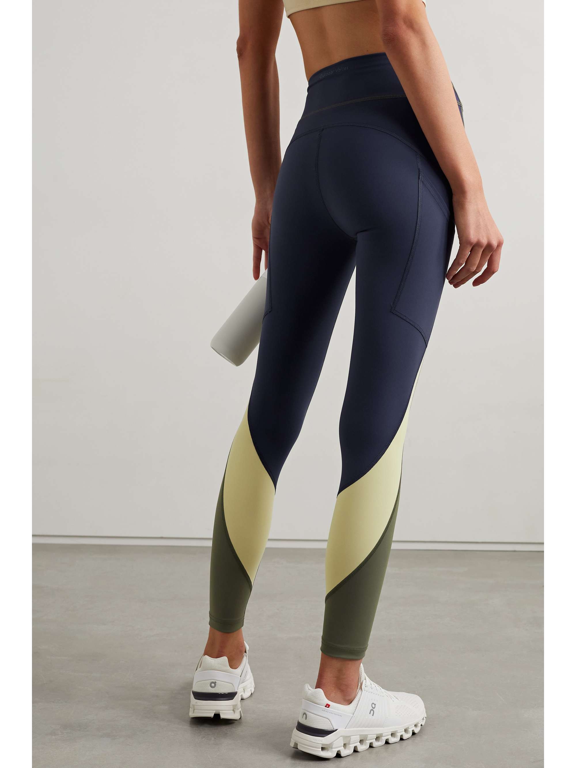 OUTDOOR VOICES Zoom colorblock SuperForm 7/8 leggings NETAPORTER