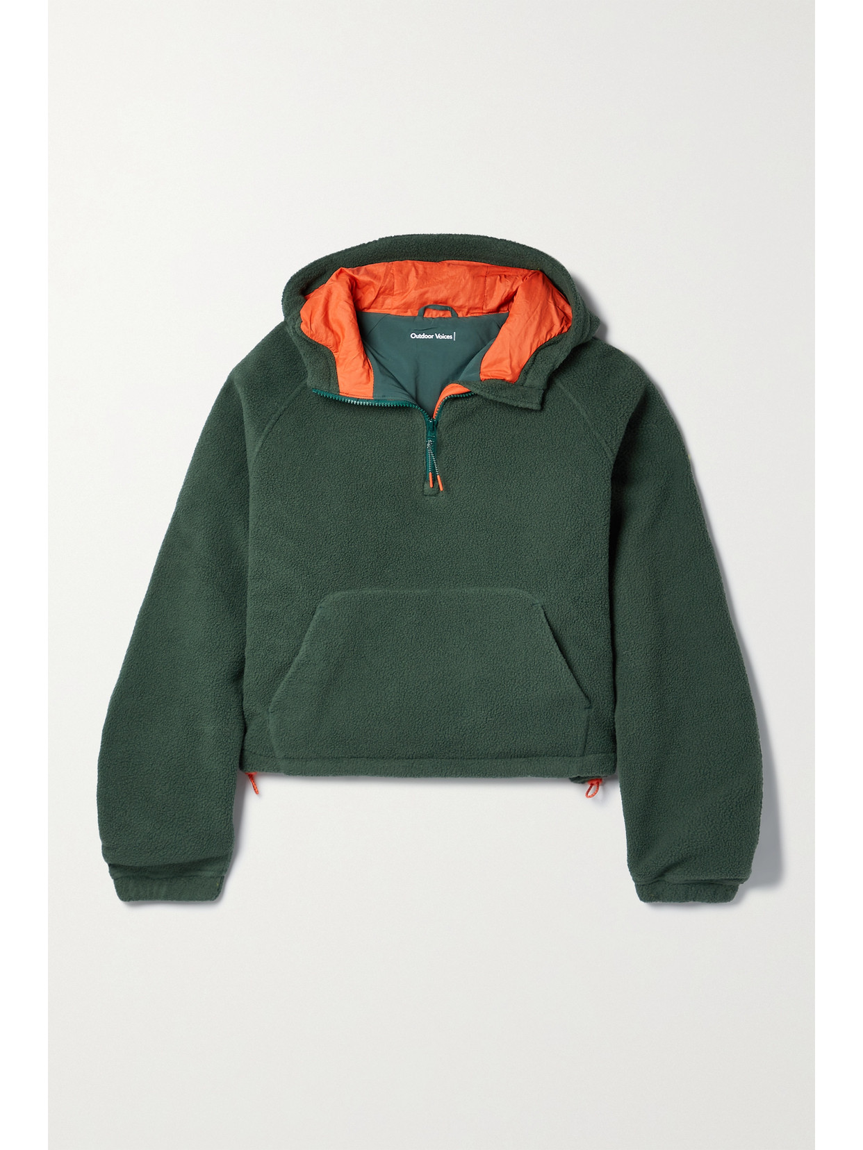 Outdoor Voices - Hooded Recycled Primofleece Sweatshirt - Green