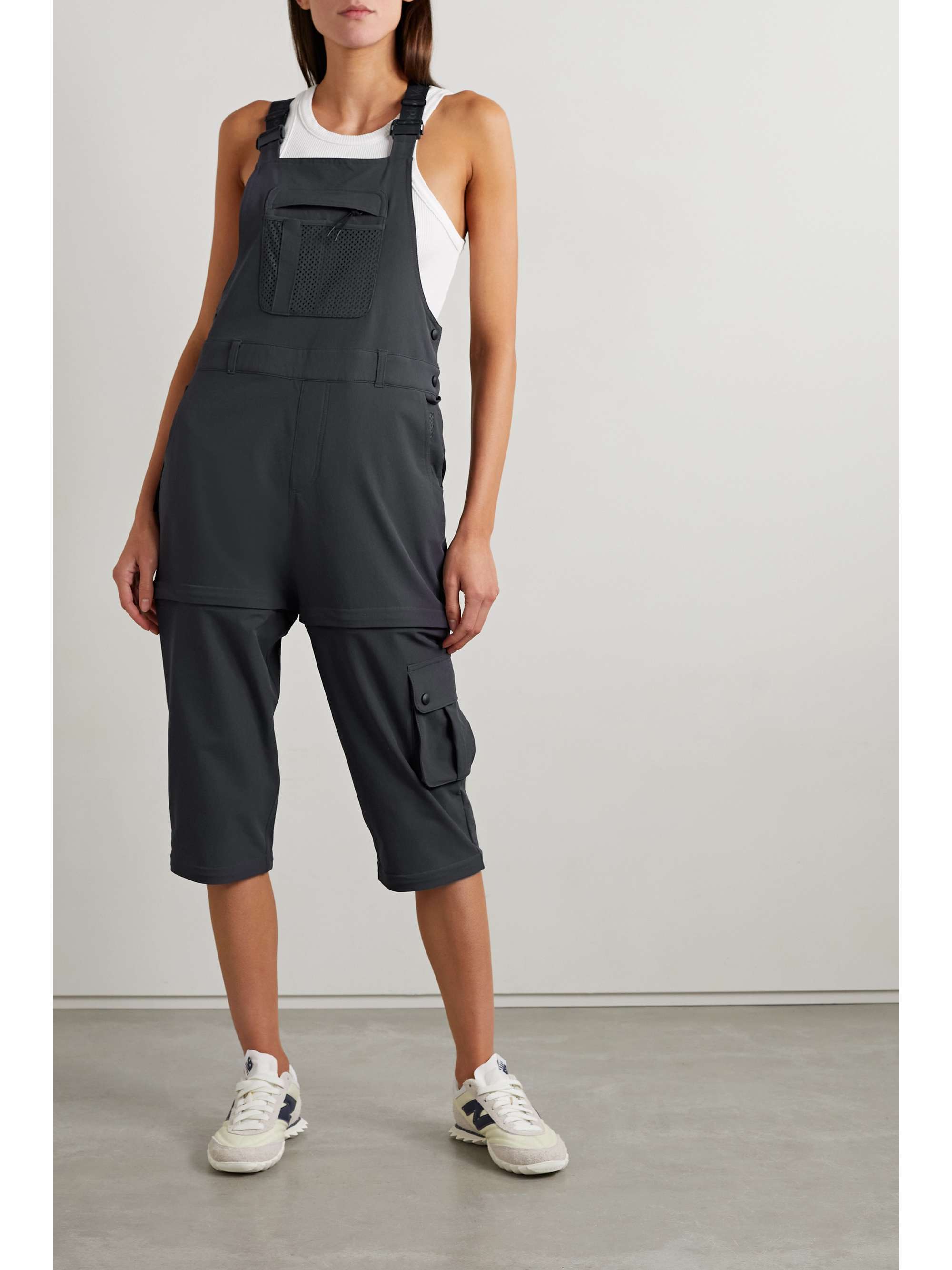 Anthracite Rectrek convertible TerraStretch overalls OUTDOOR VOICES
