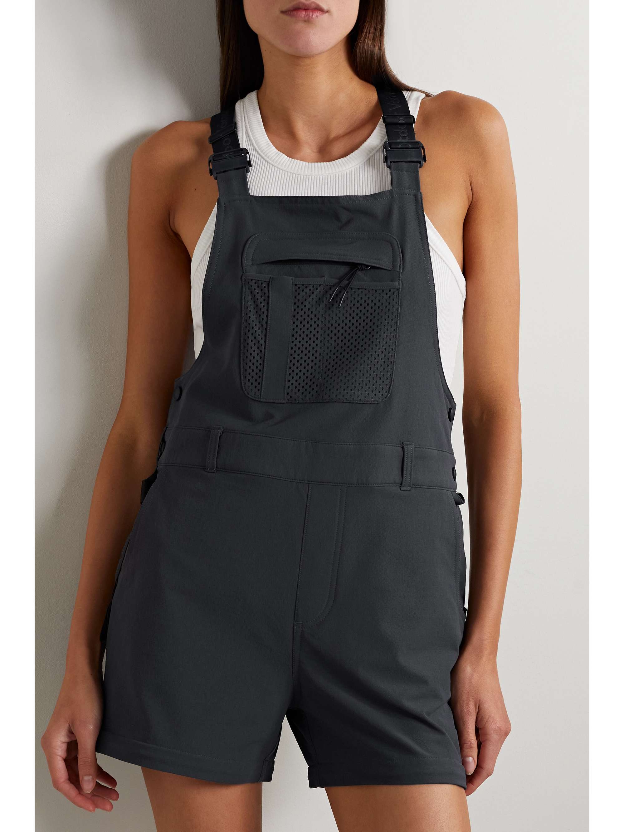 Anthracite Rectrek convertible TerraStretch overalls OUTDOOR VOICES