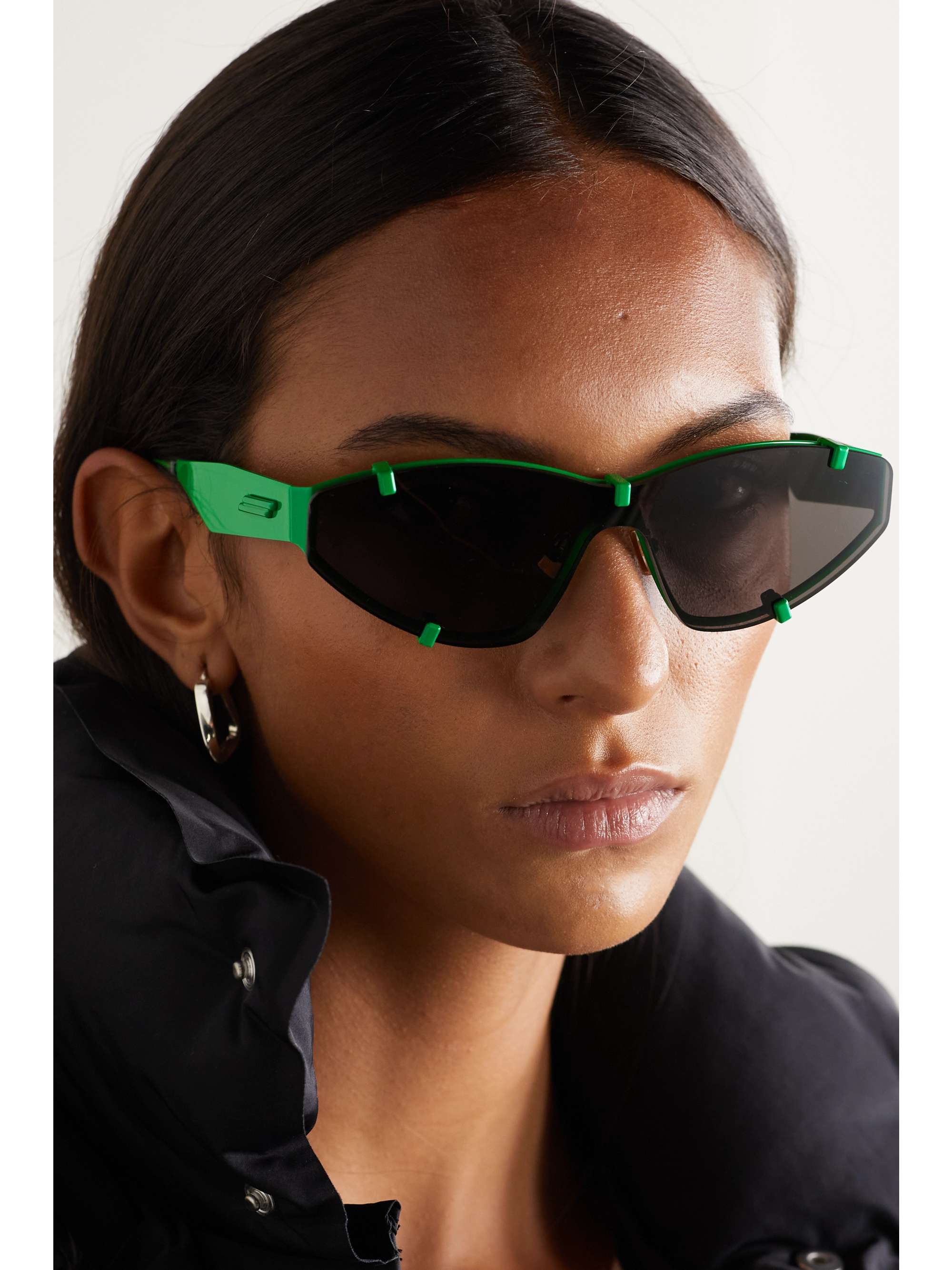 BOTTEGA VENETA EYEWEAR D-Frame Metal Sunglasses