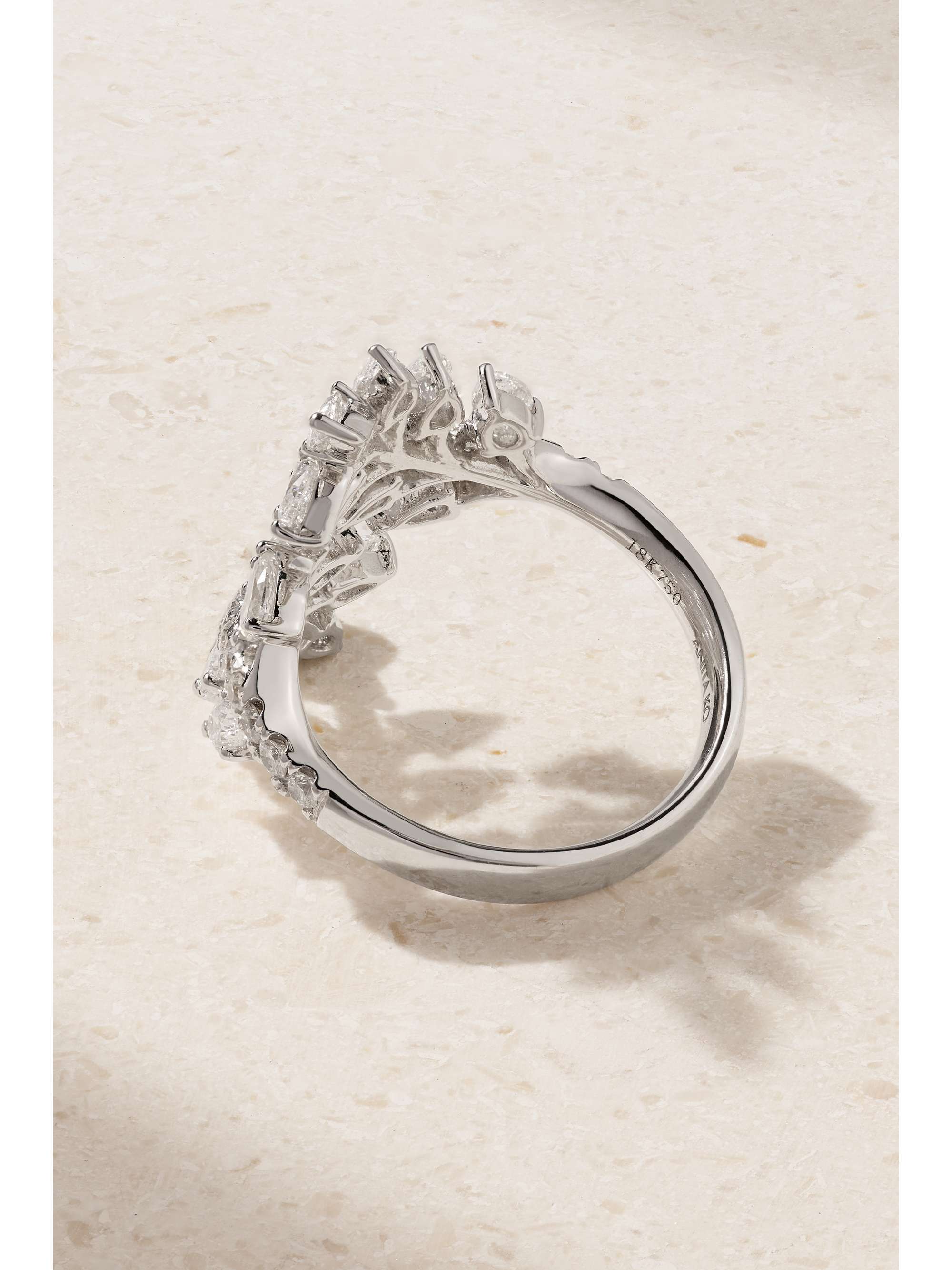 ANITA KO Jasmine 18-karat gold diamond ring