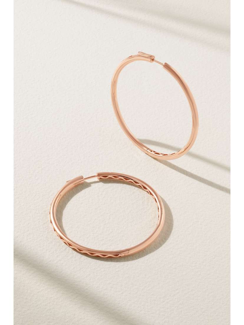 Anita Ko Large 18-karat Rose Gold Hoop Earrings