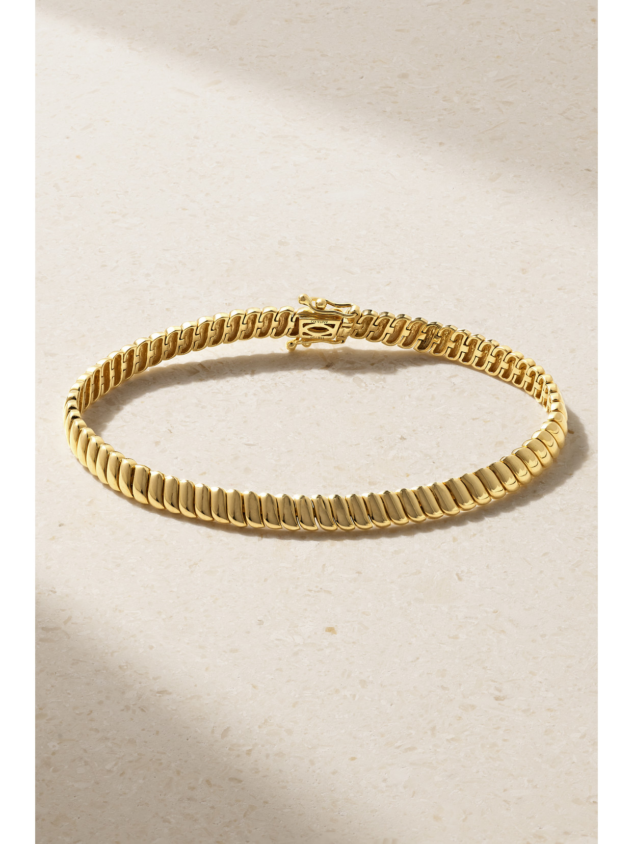 Anita Ko Zoe Thin 18-karat Yellow Gold Bracelet