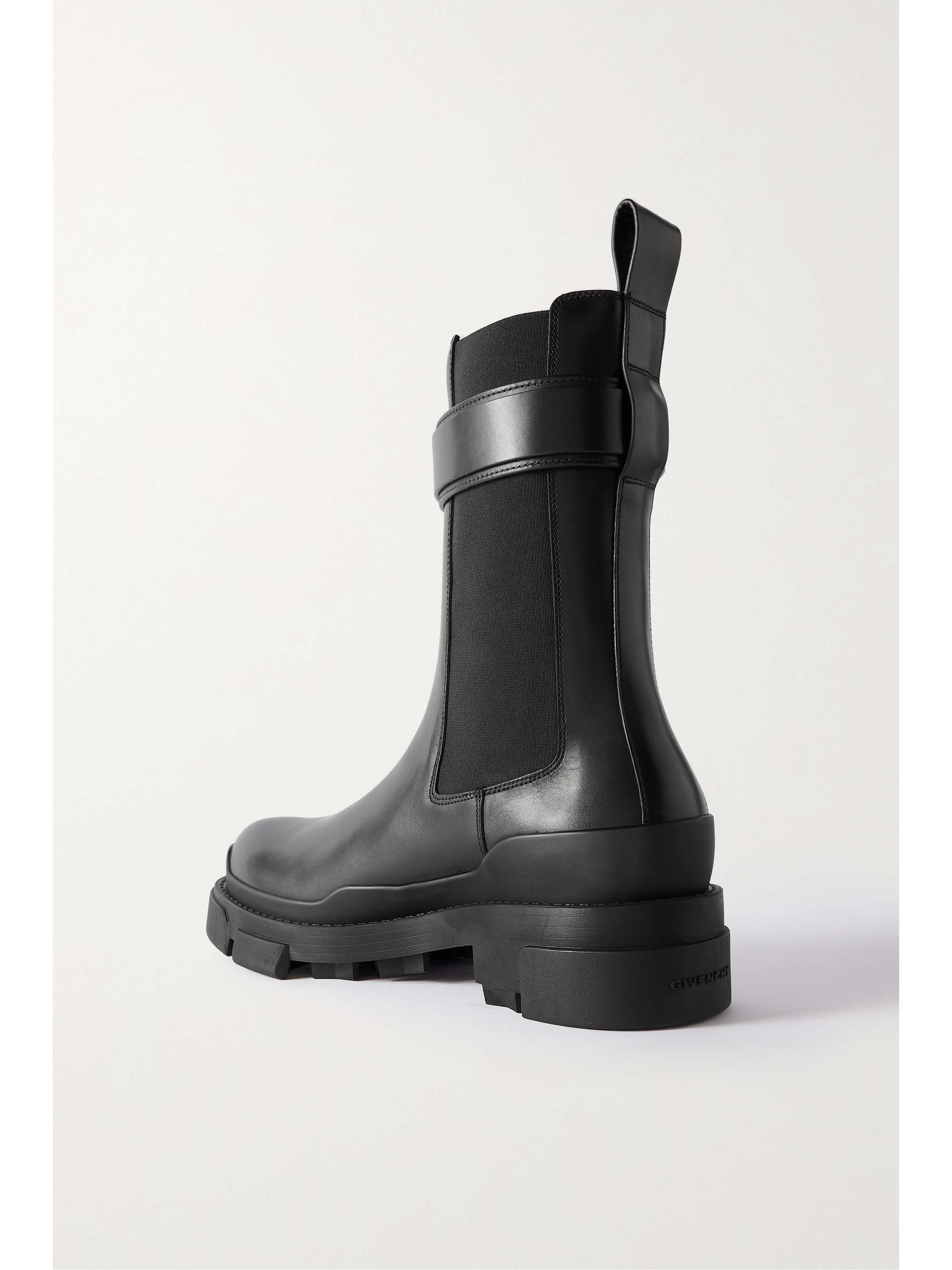 GIVENCHY Bottines chelsea en cuir à boucles Terra