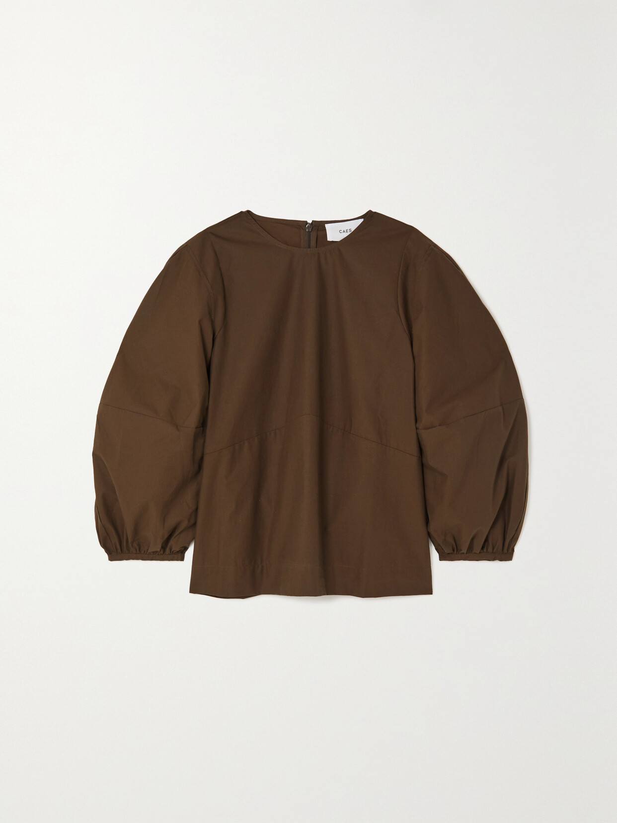 Caes - Cotton-poplin Blouse - Green