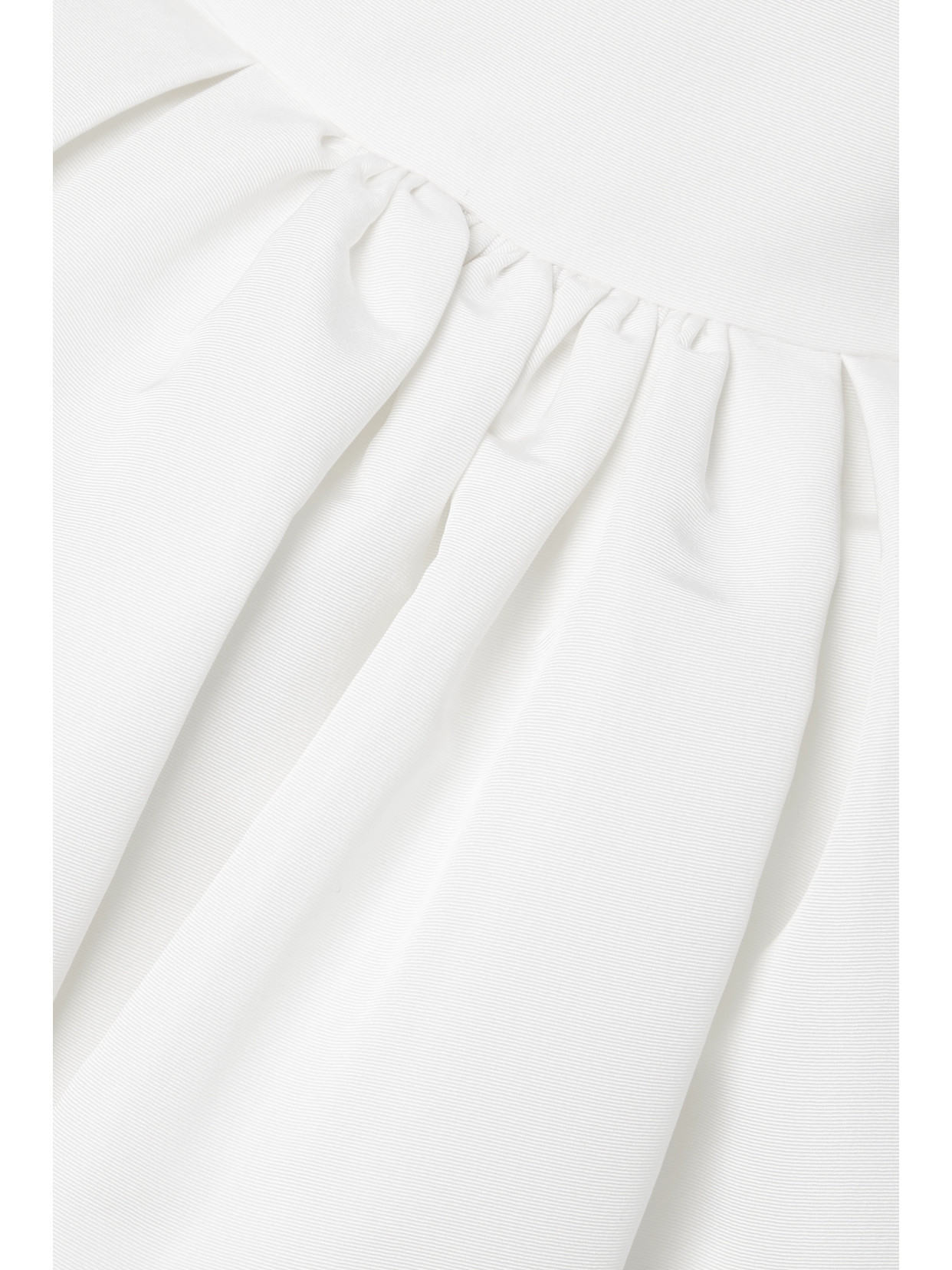Gathered Silk-Faille Maxi