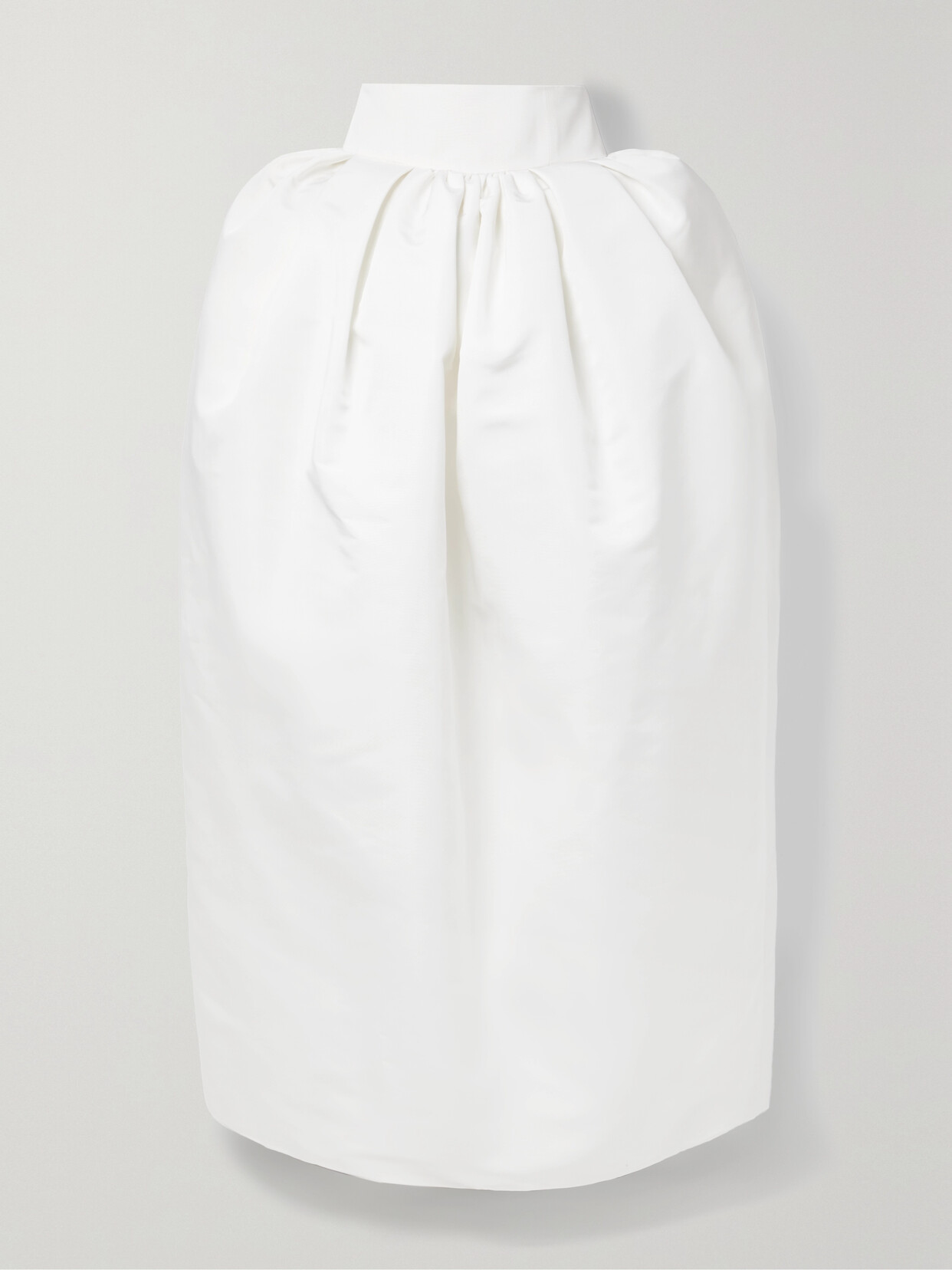 Christopher John Rogers - Gathered Silk-faille Maxi Skirt - Ivory