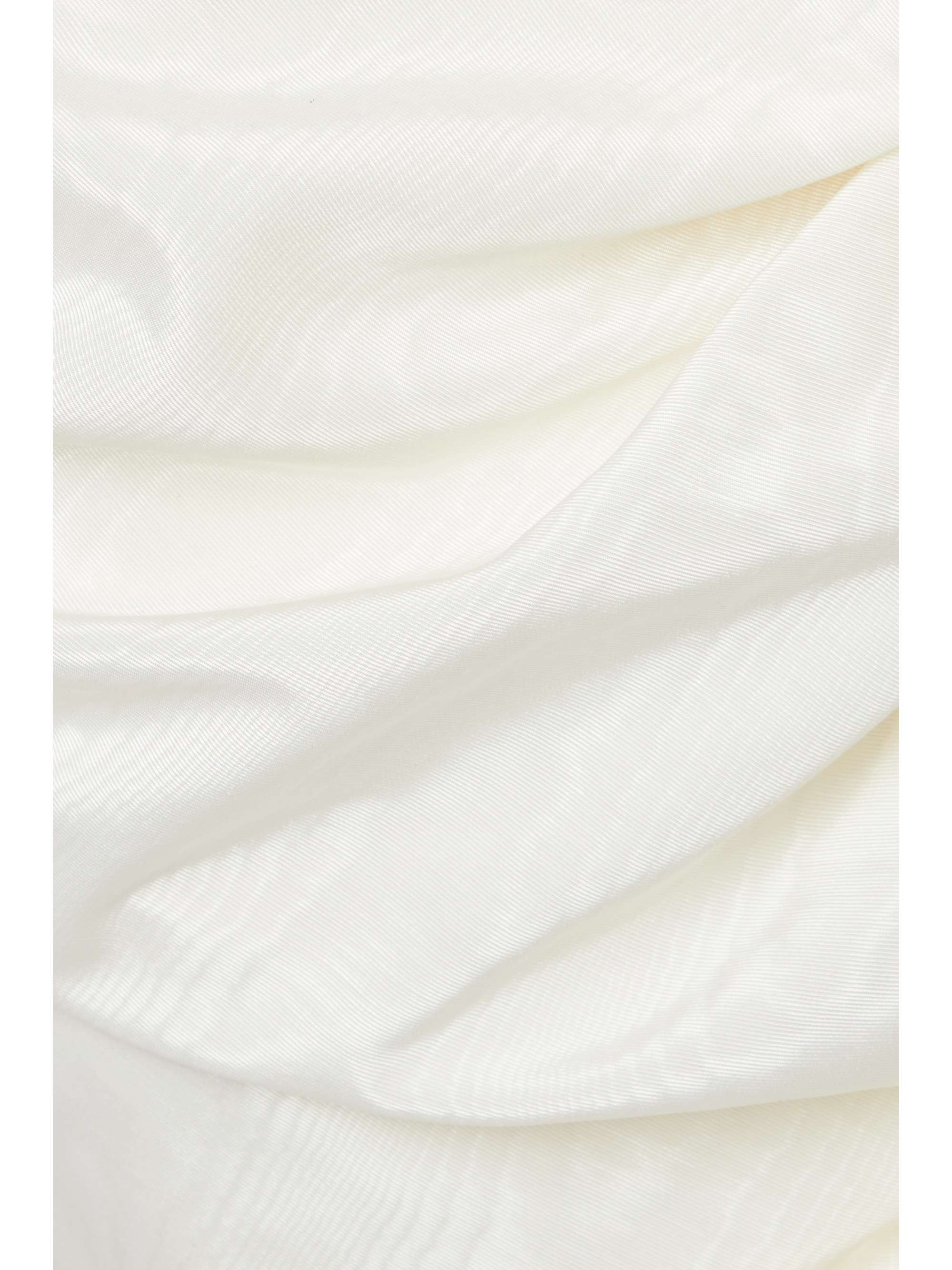 CHRISTOPHER JOHN ROGERS Bow-detailed draped moire midi skirt