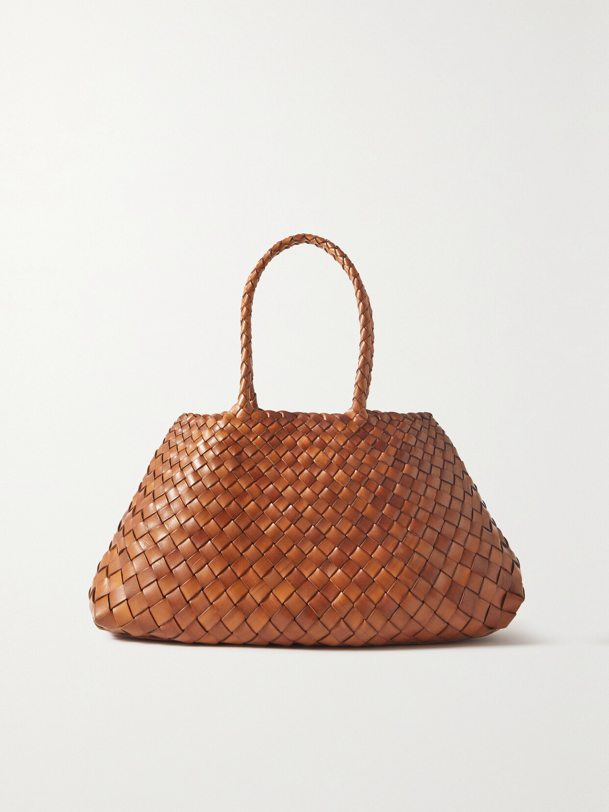 Dragon Diffusion - Santa Croce Big Woven Leather Tote - Brown