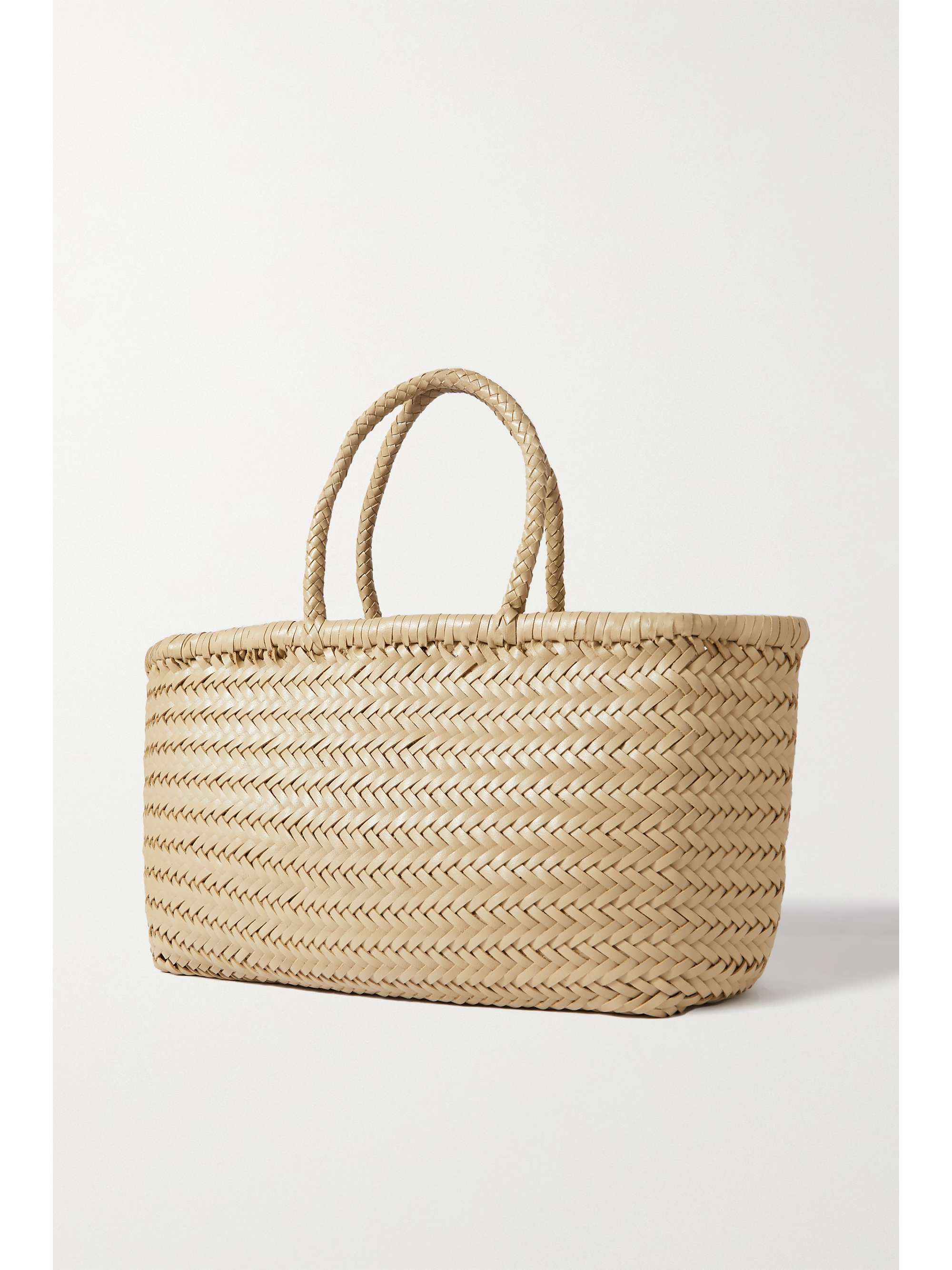 DRAGON DIFFUSION Bamboo Triple Jump Big woven leather tote | NET-A-PORTER