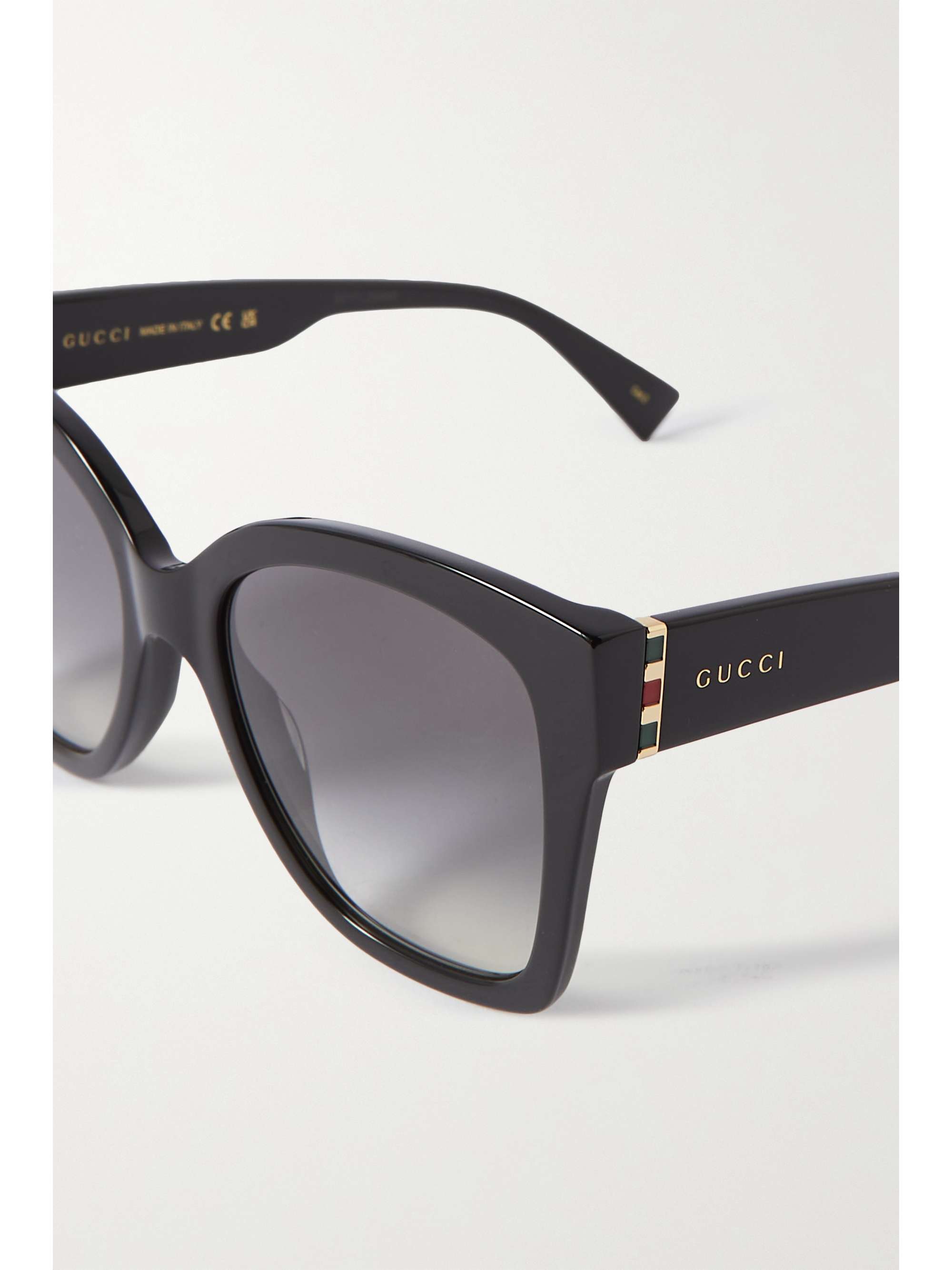 GUCCI EYEWEAR Oversized D-frame acetate sunglasses