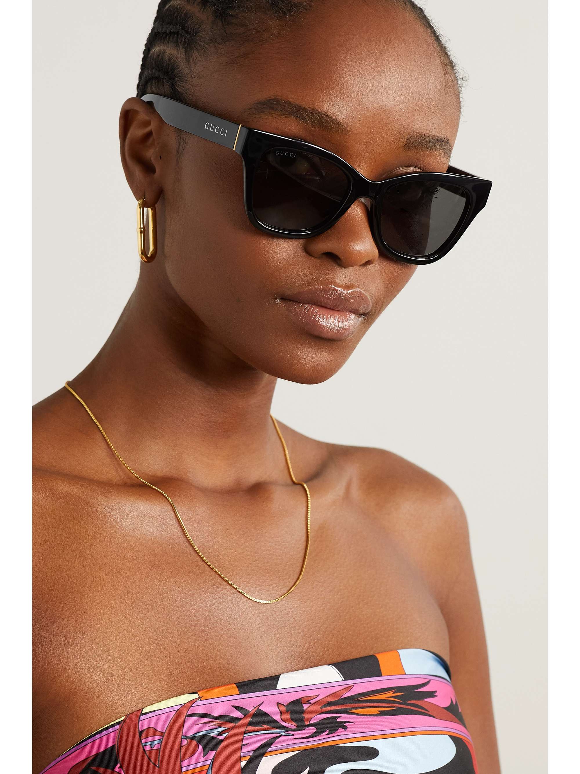 Gucci square acetate sunglasses shop