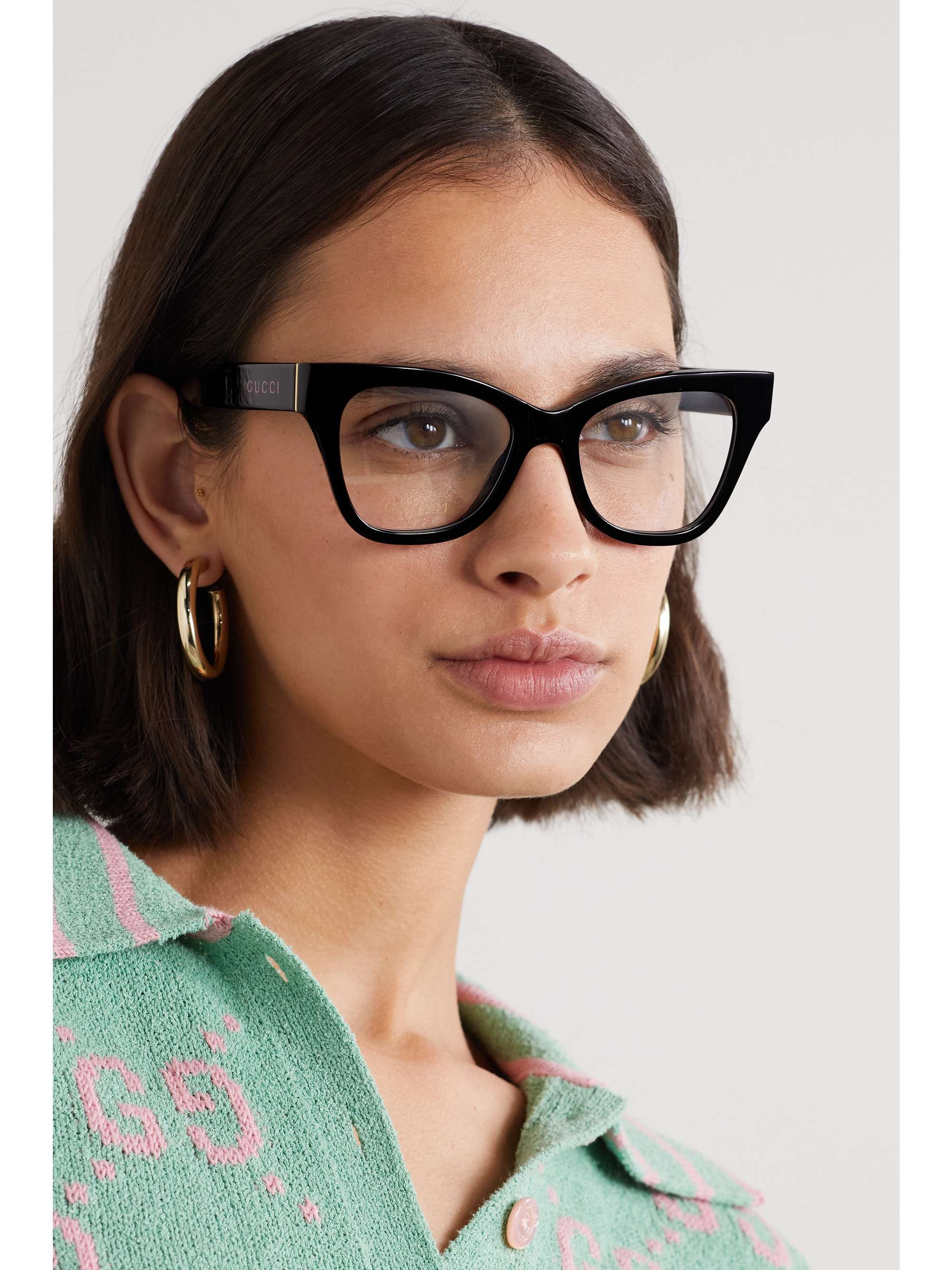 GUCCI EYEWEAR Cat-eye acetate optical glasses