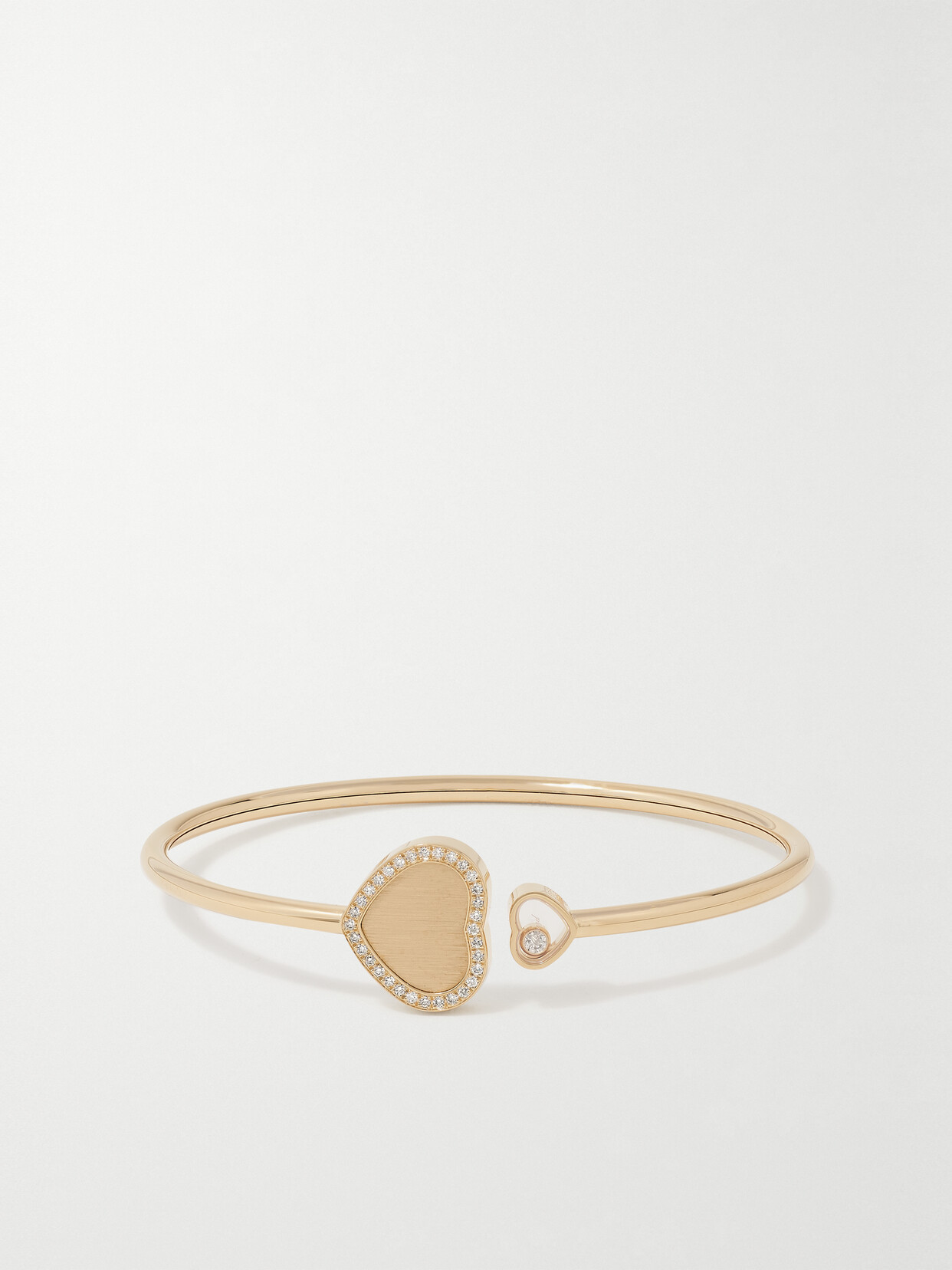 Chopard - Happy Hearts 18-karat Gold Diamond Cuff - M