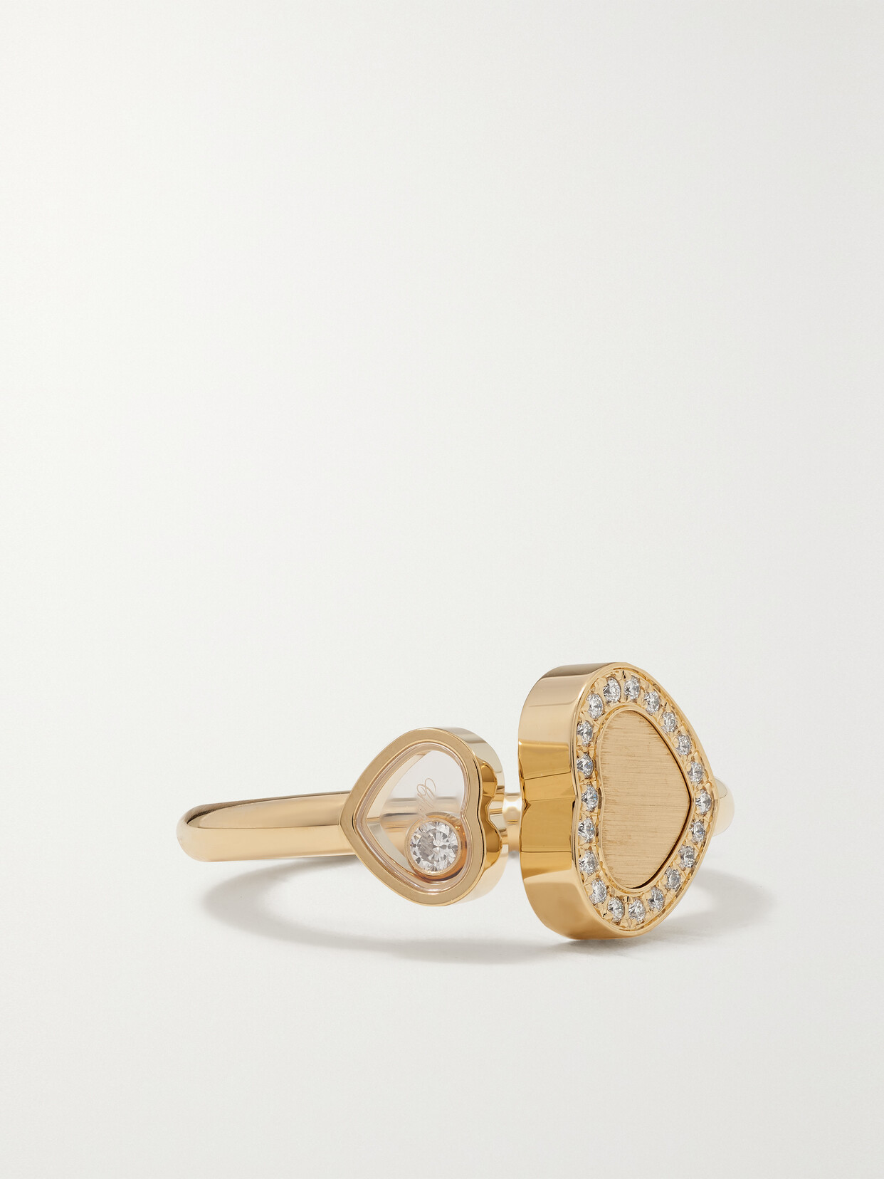 Chopard Happy Hearts 18-karat Gold Diamond Ring