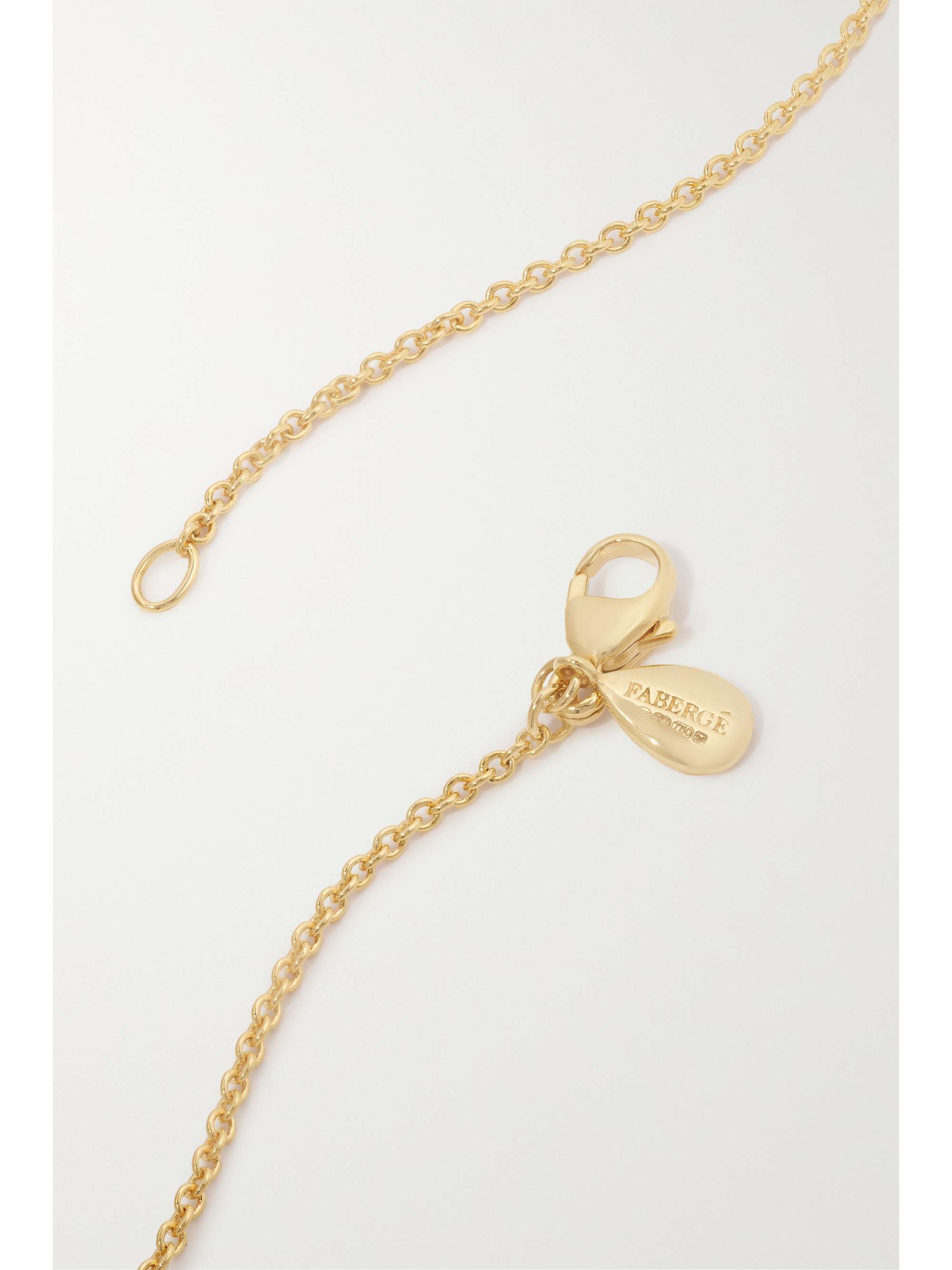 FABERGÉ Heritage 18-karat gold, enamel and diamond necklace