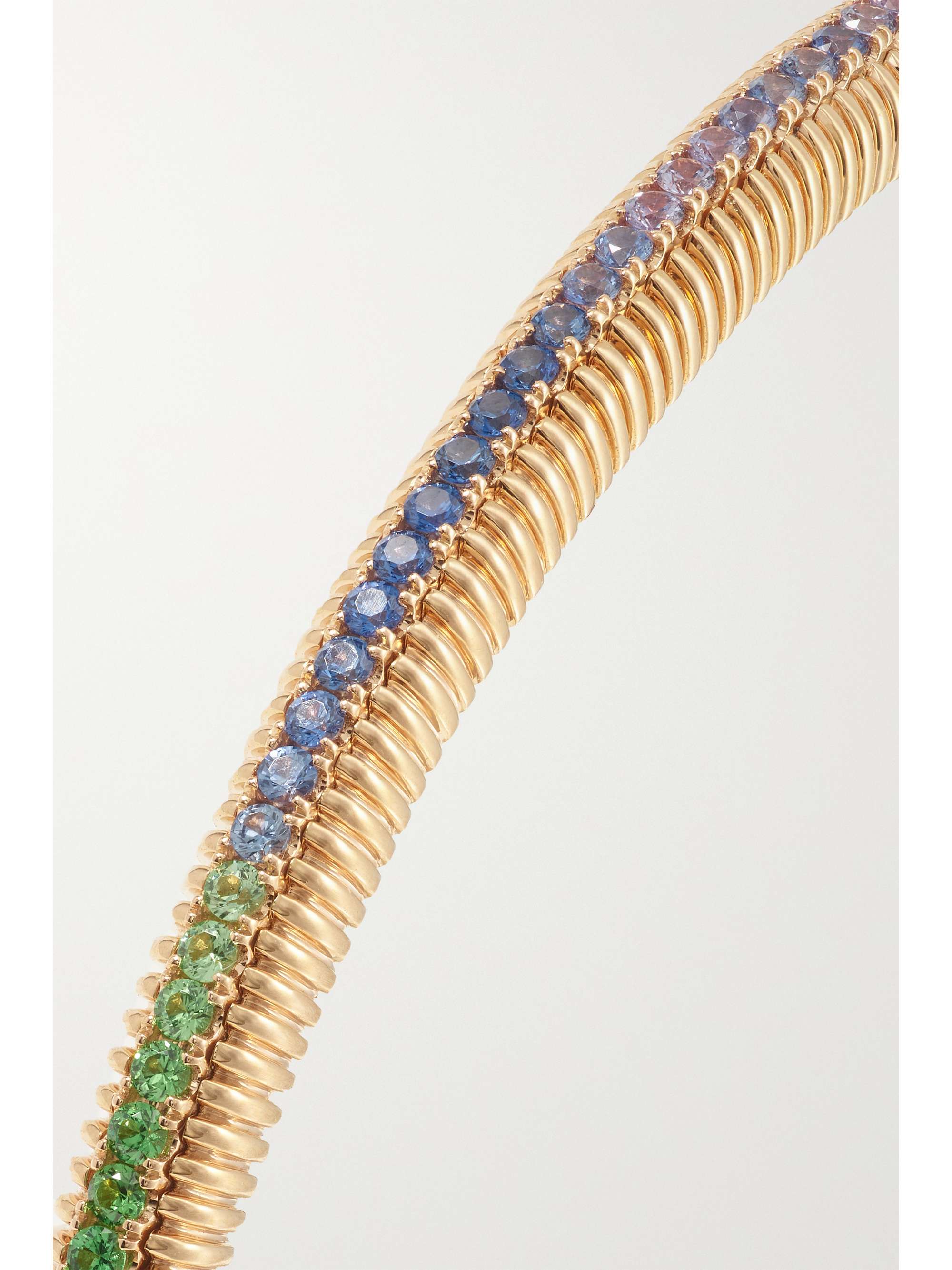 FABERGÉ Colours of Love 18-karat gold multi-stone bangle