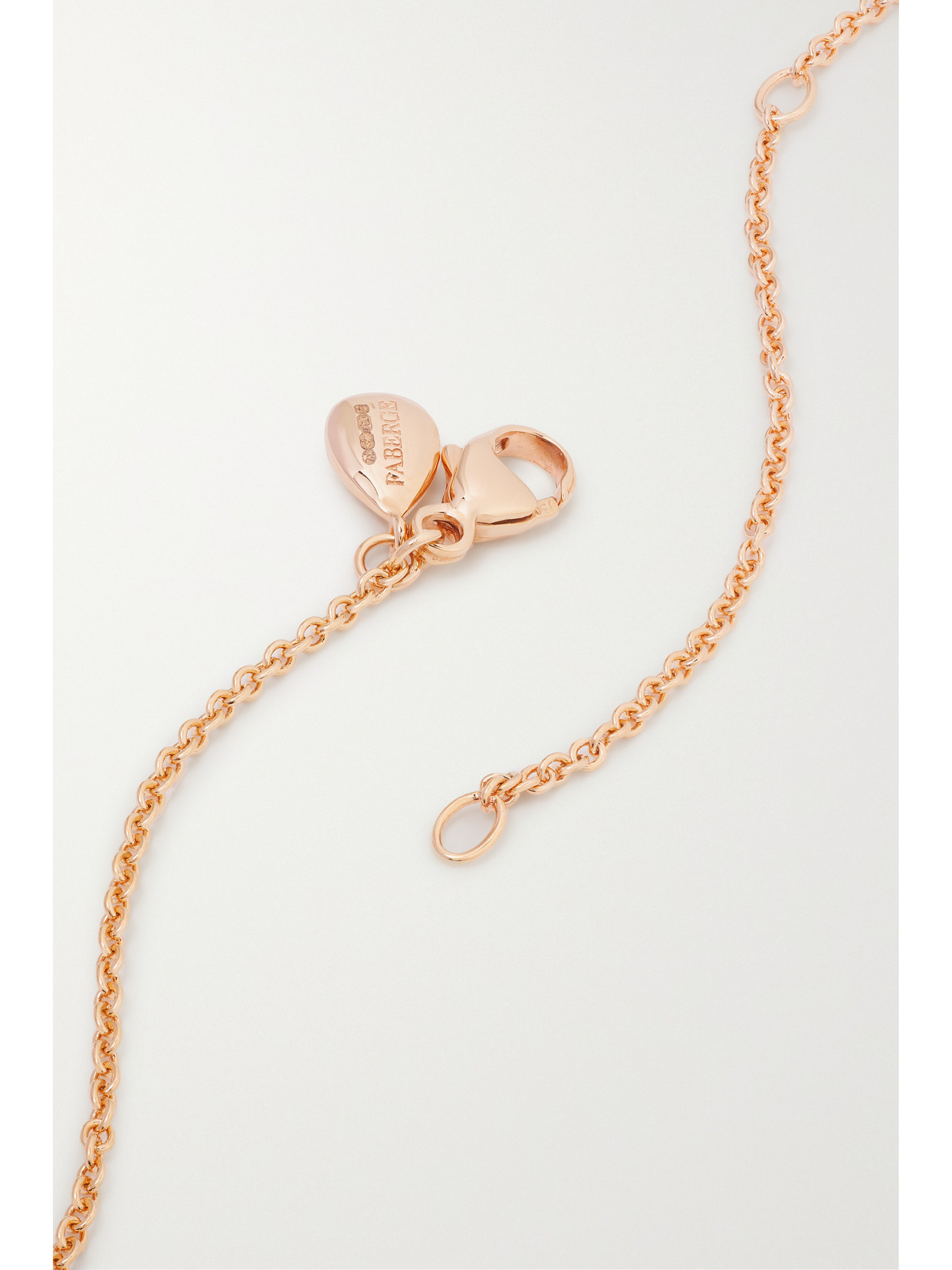 Fabergé Essence 18-karat Rose Gold, Ruby And Diamond Necklace In Gold
