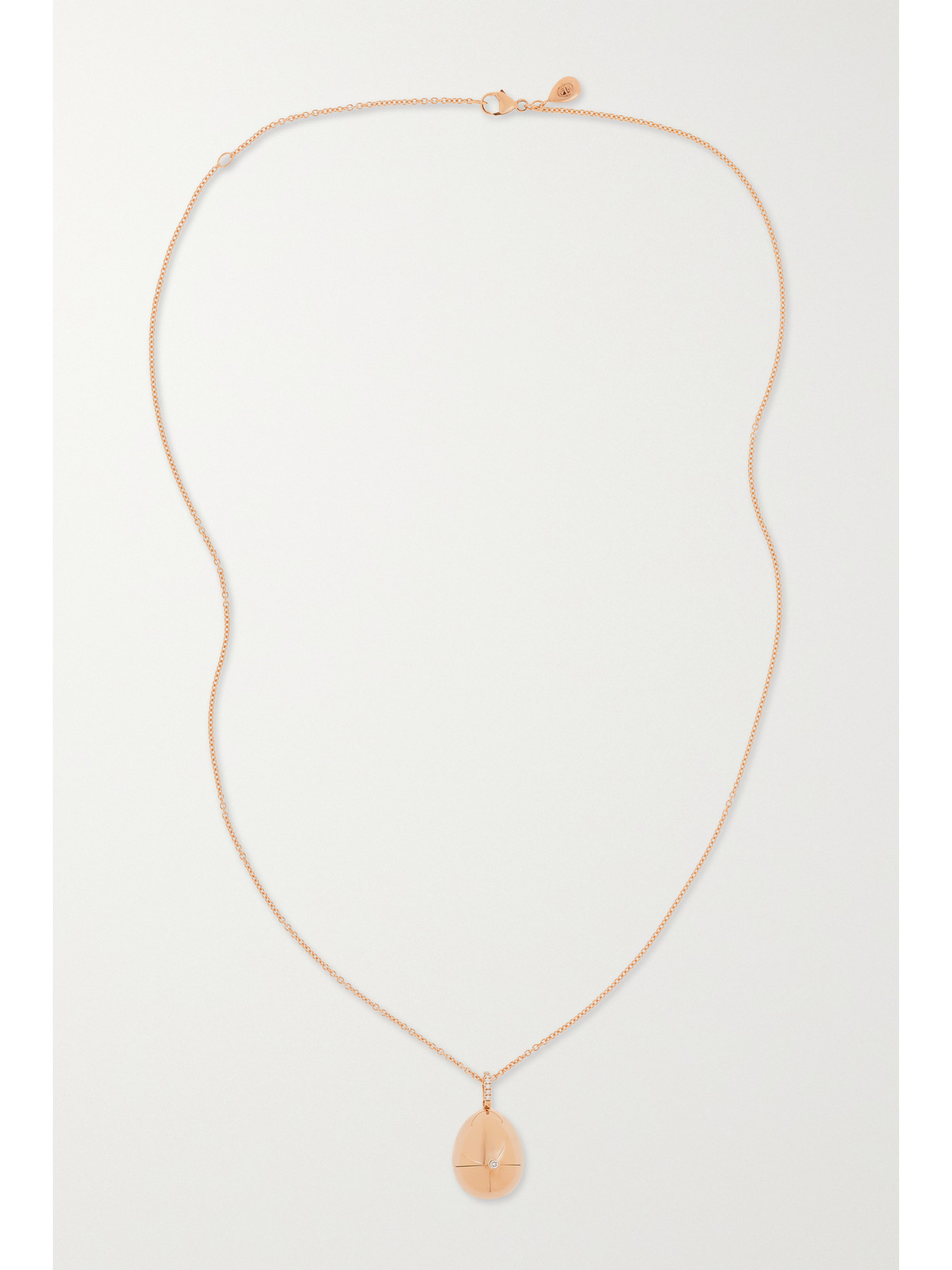 Fabergé Essence 18-karat Rose Gold, Ruby And Diamond Necklace In Gold
