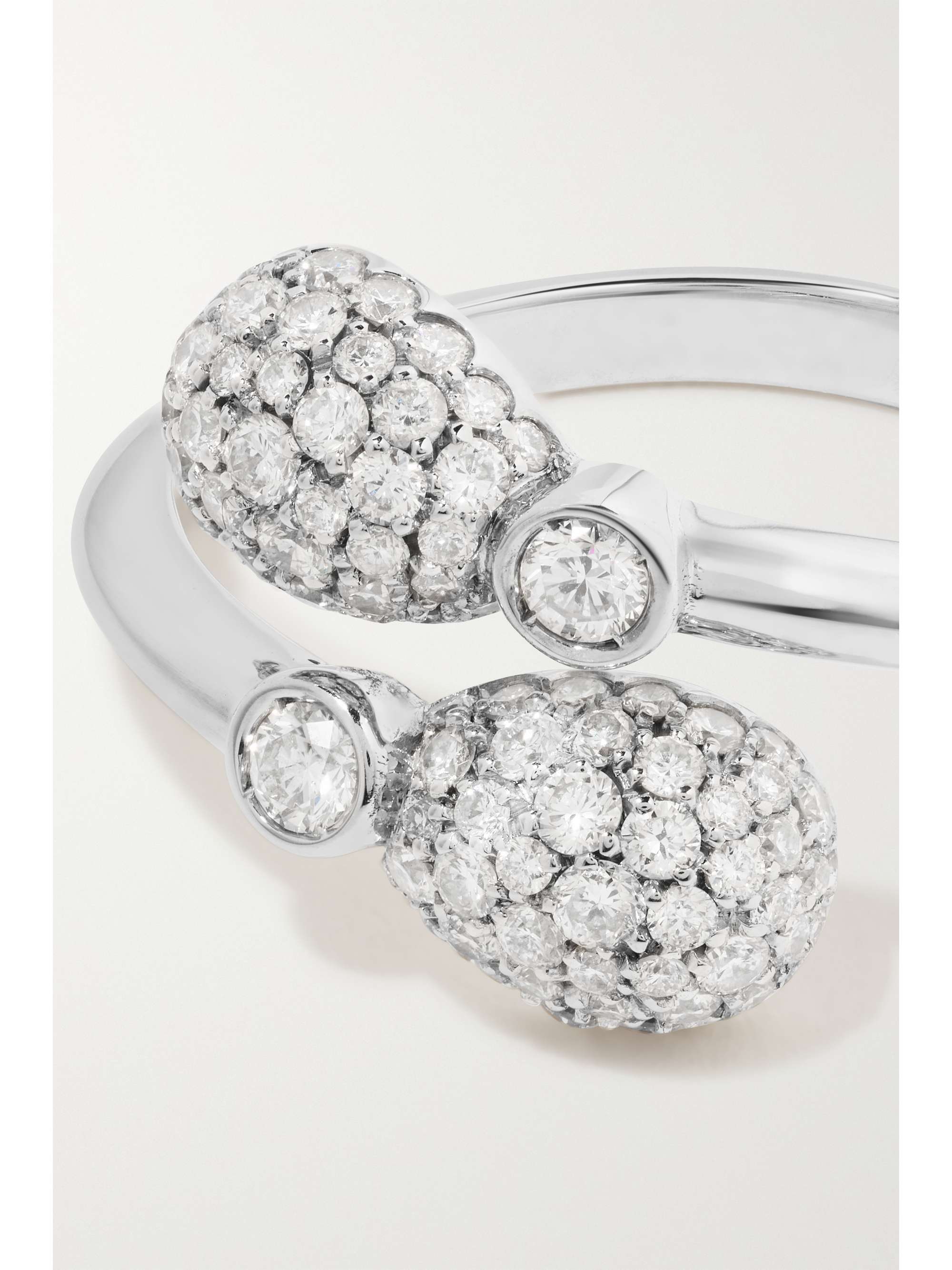 FABERGÉ Emotion 18-karat white gold, diamond and ruby ring