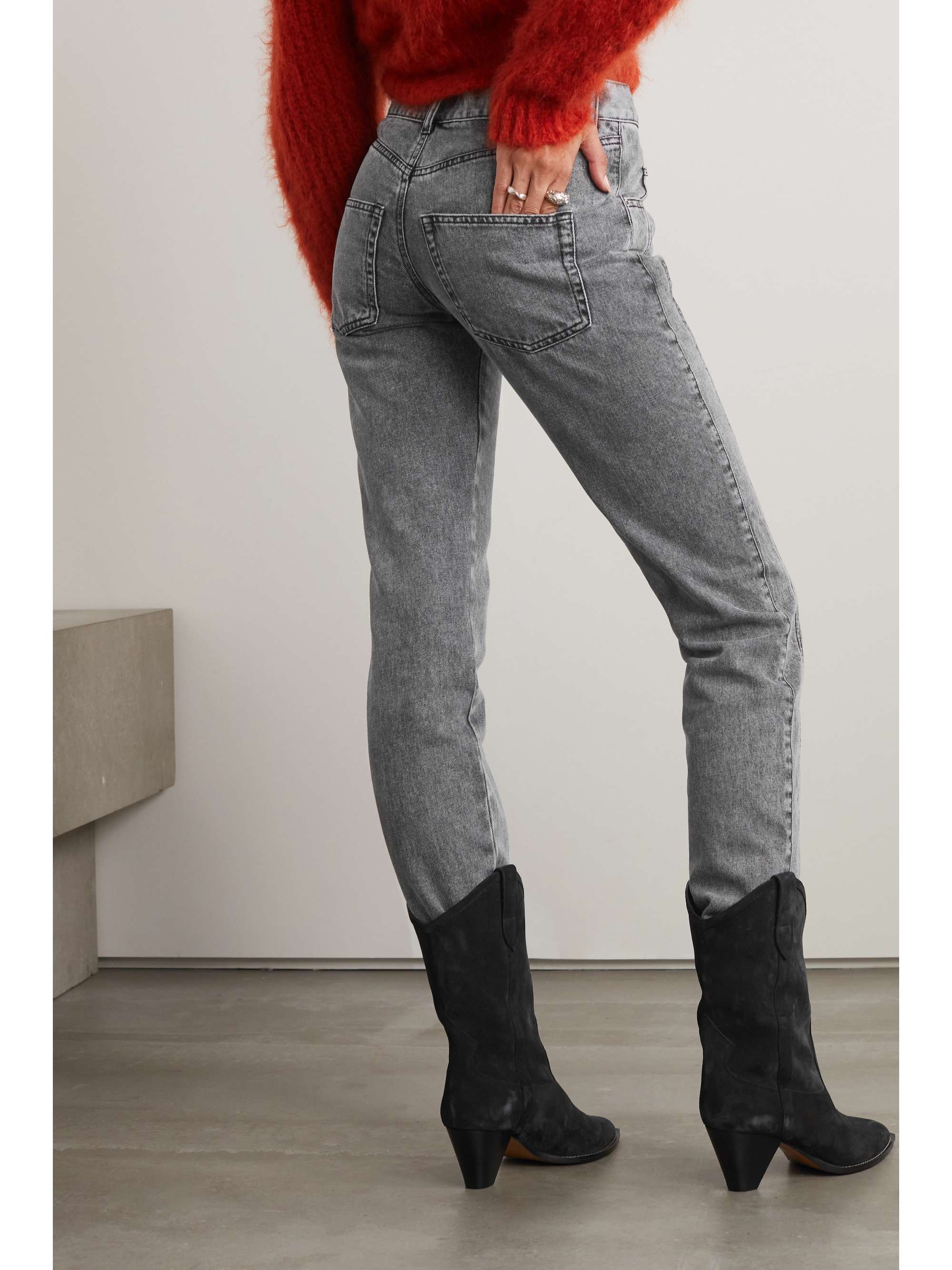ISABEL MARANT Vikira mid-rise tapered jeans