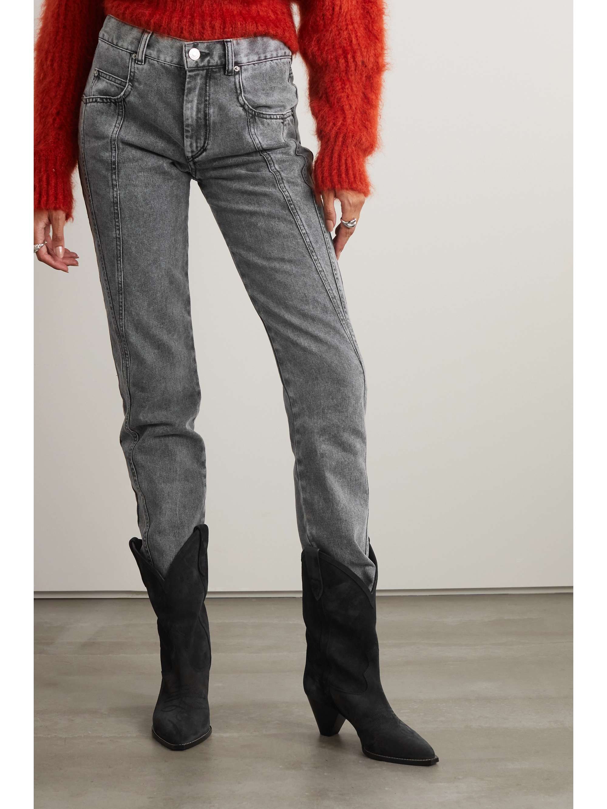 ISABEL MARANT Vikira mid-rise tapered jeans