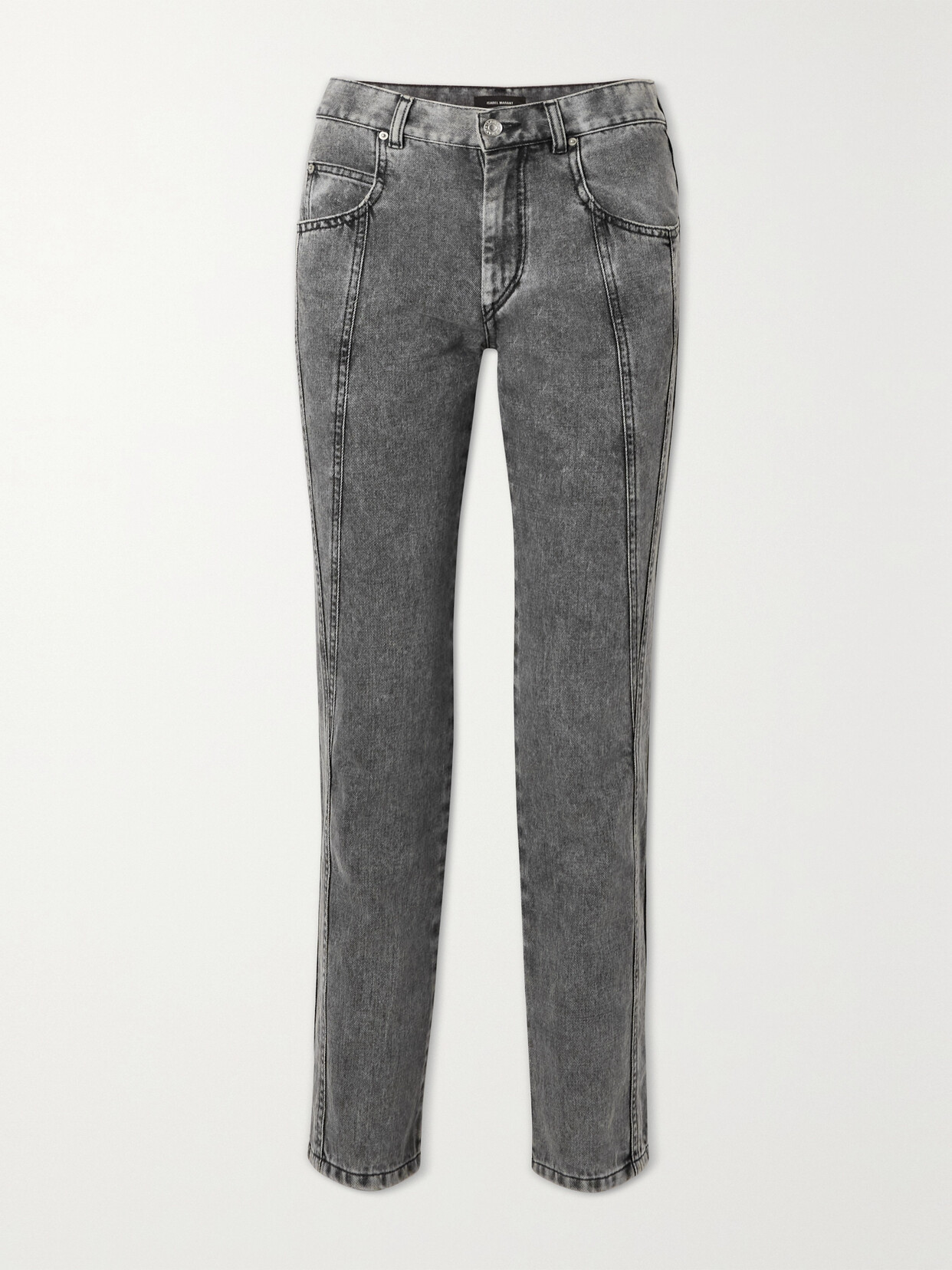 Isabel Marant - Vikira Mid-rise Tapered Jeans - Gray