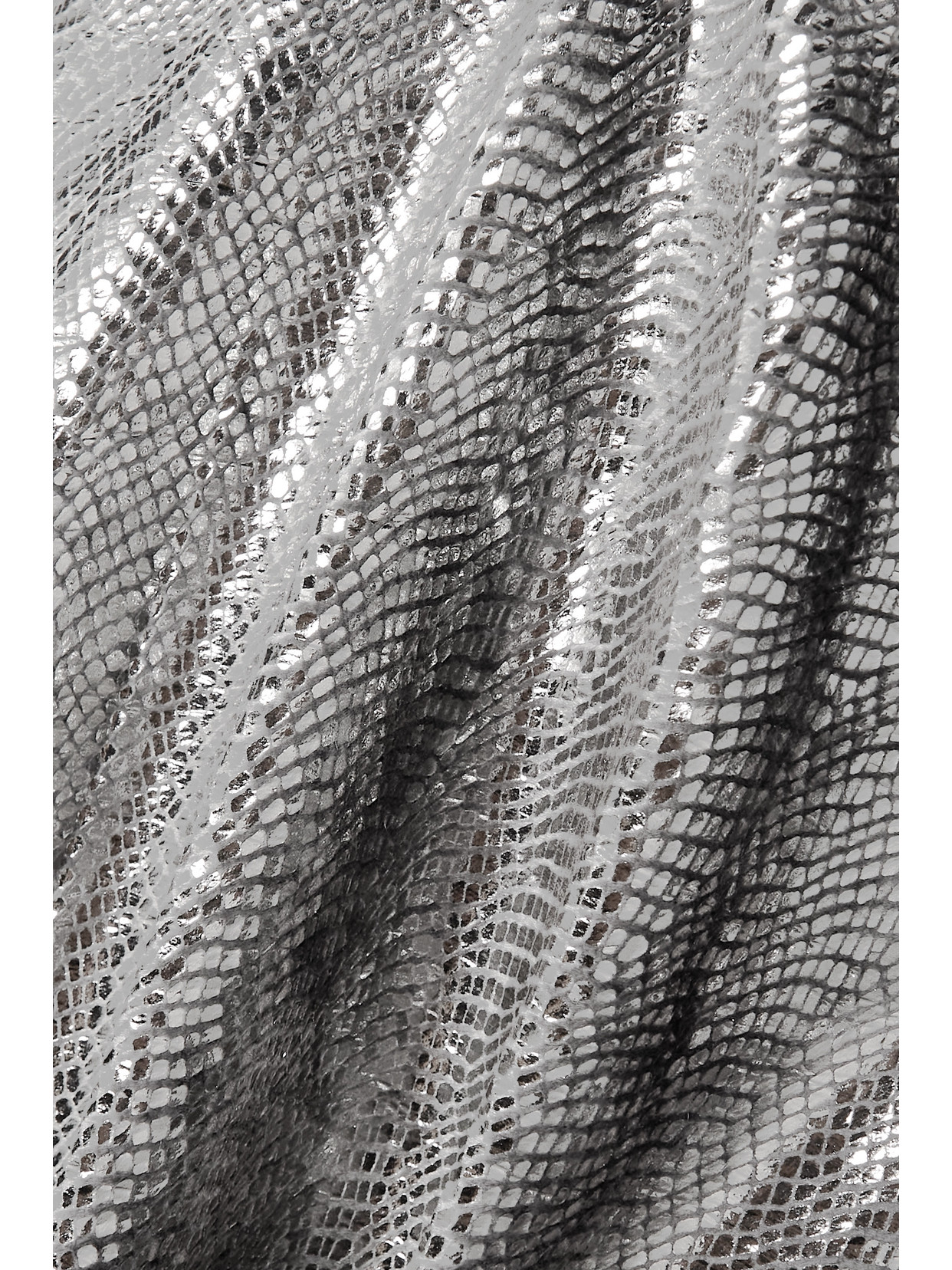 Isabel Marant Naionea Draped Lamé Halterneck Dress In Silver
