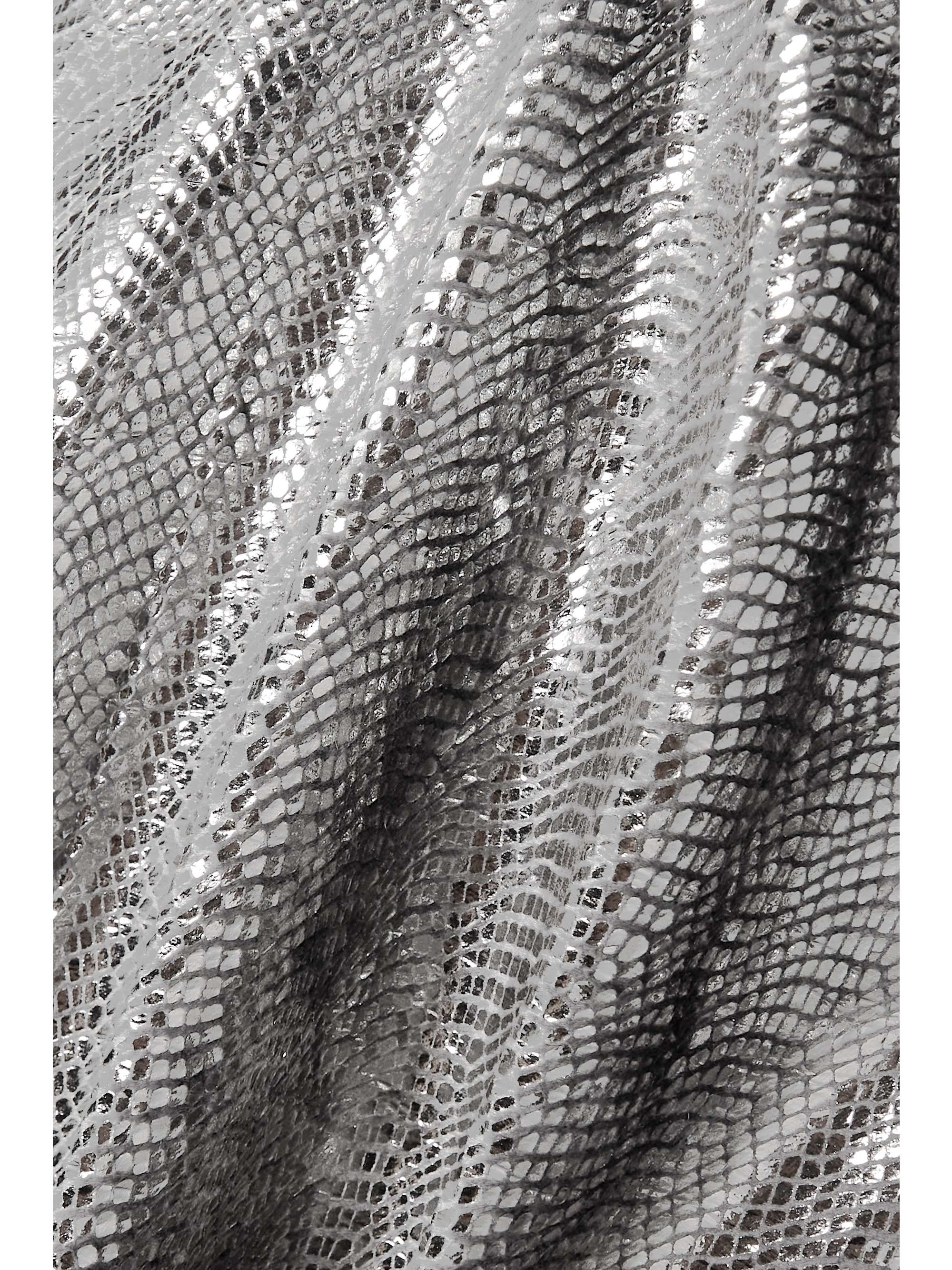 ISABEL MARANT Naionea draped lamé halterneck dress