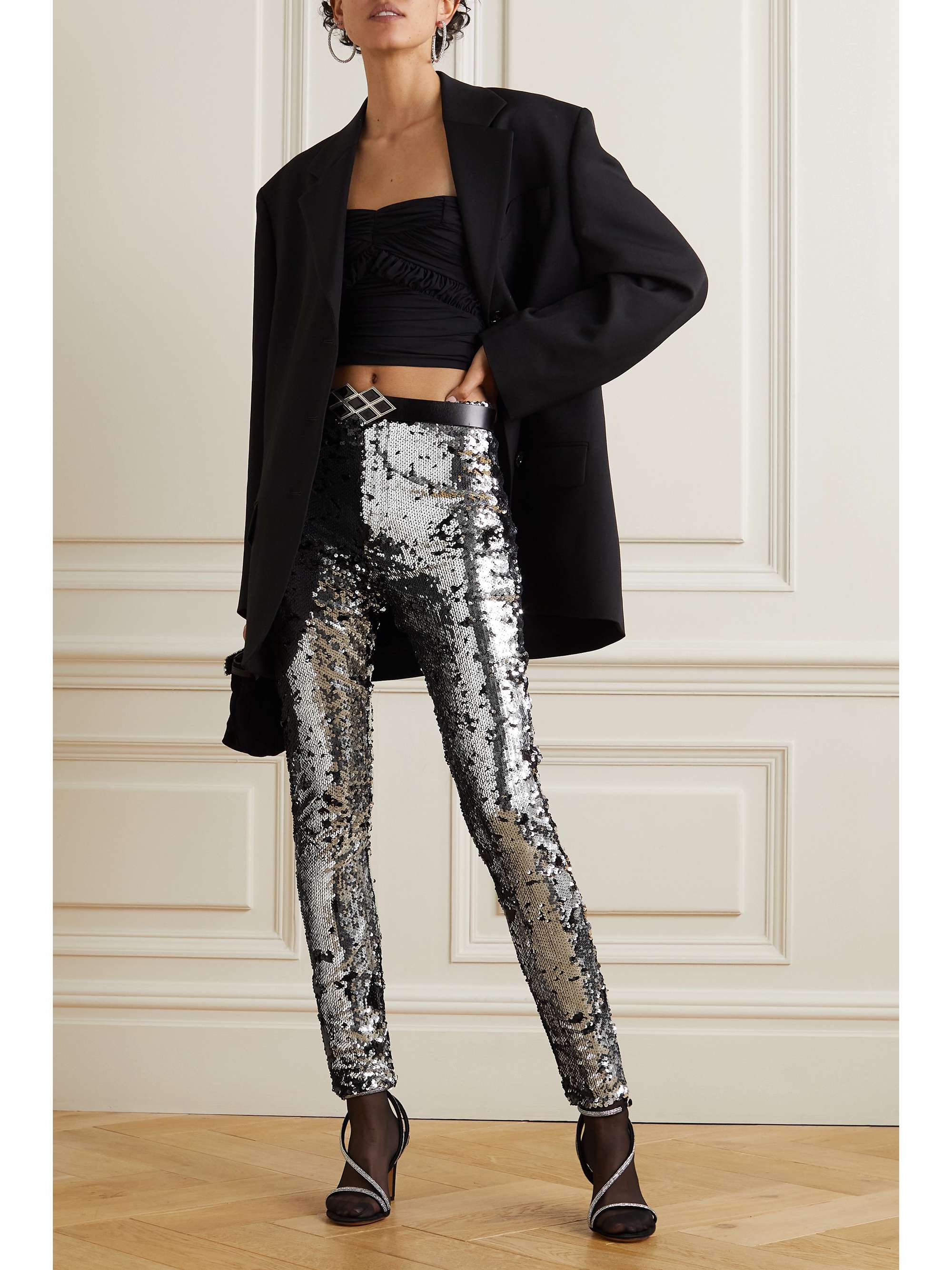 Vulkan Kollisionskursus Bliv overrasket ISABEL MARANT Madilio sequined crepe leggings | NET-A-PORTER