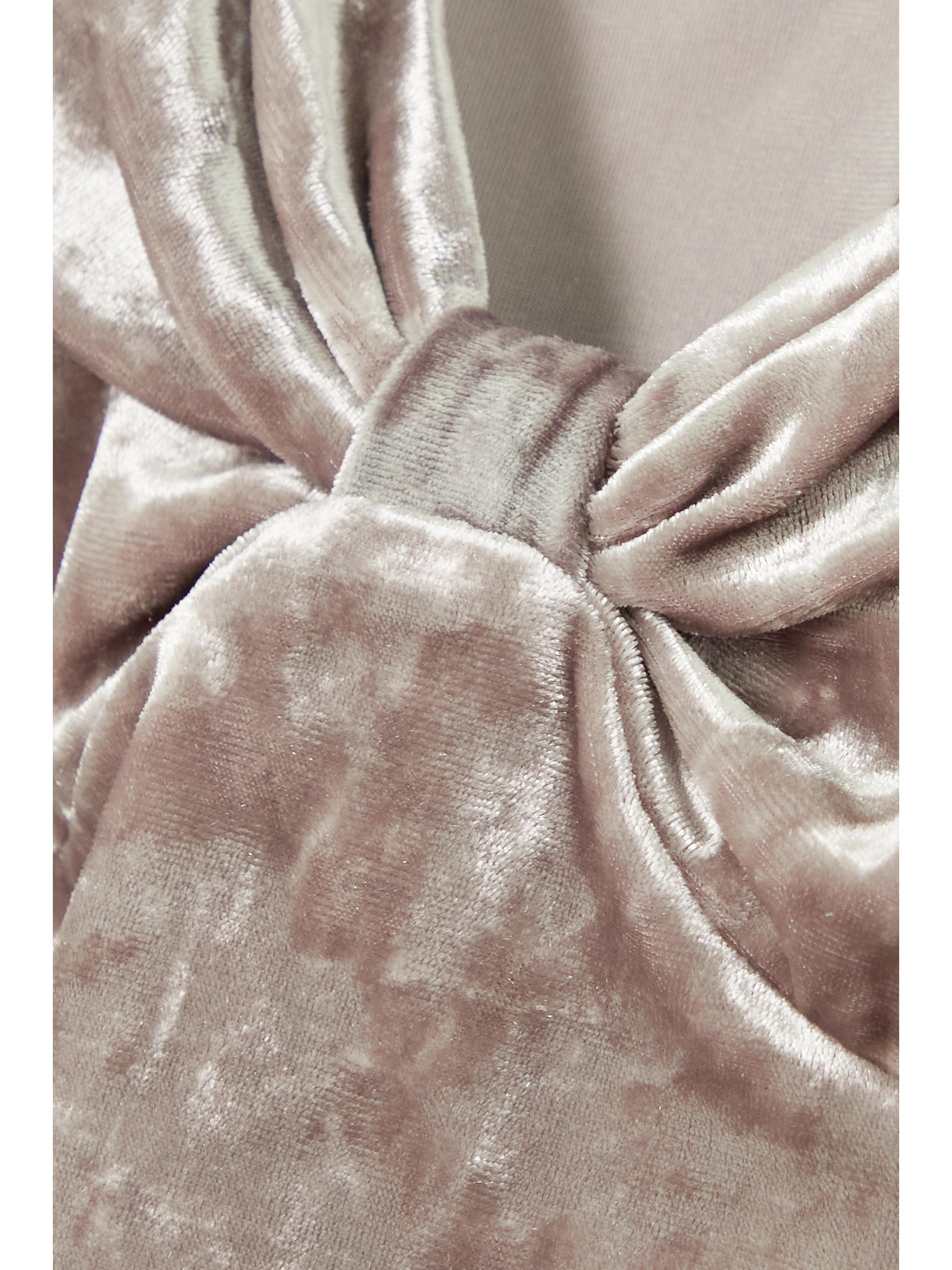 Isabel Marant Gubaia knotted stretch crushed-velvet top thumbnail