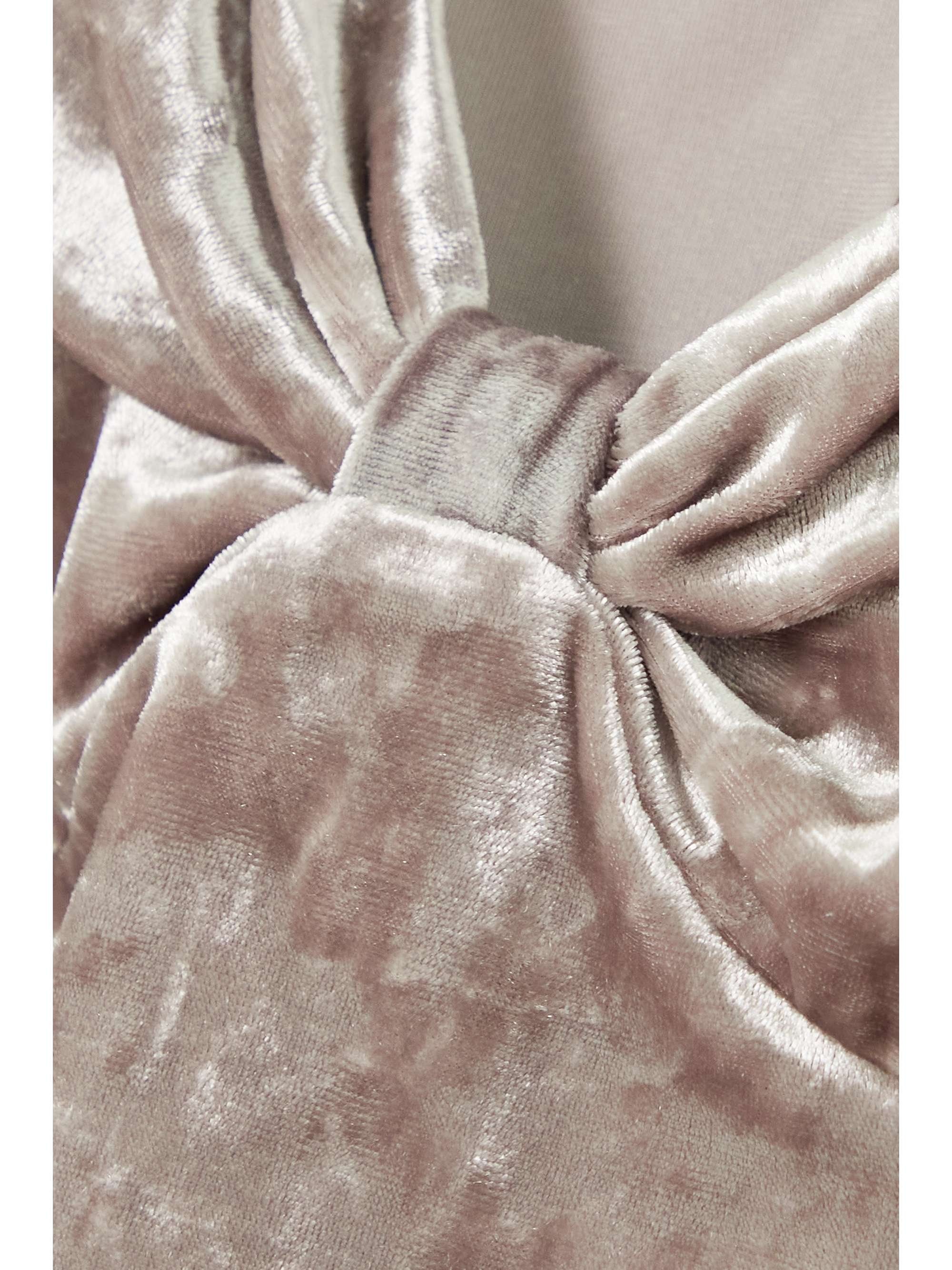 ISABEL MARANT Gubaia knotted stretch crushed-velvet top