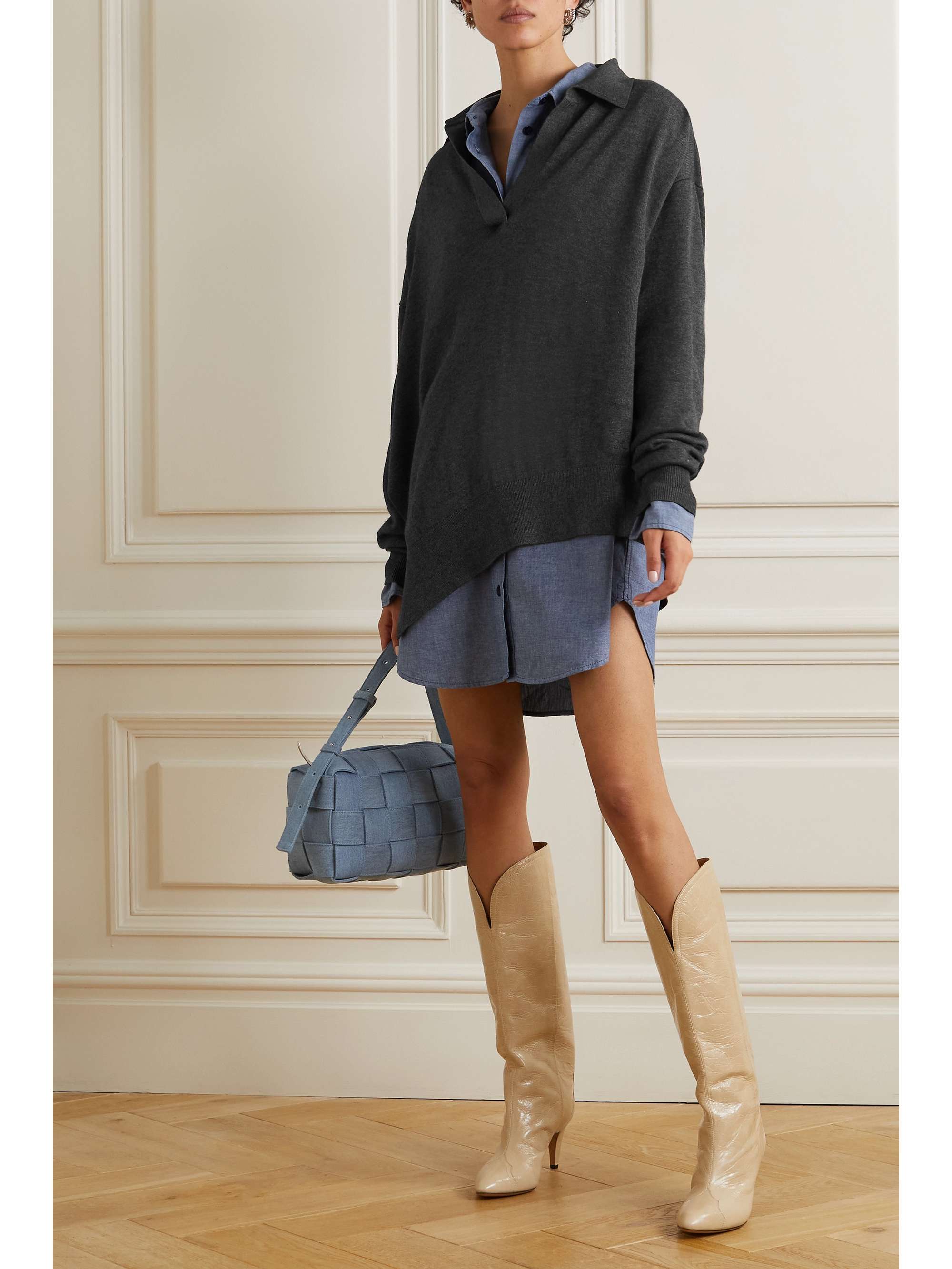 ISABEL MARANT Pull asymétrique en mailles Giliane