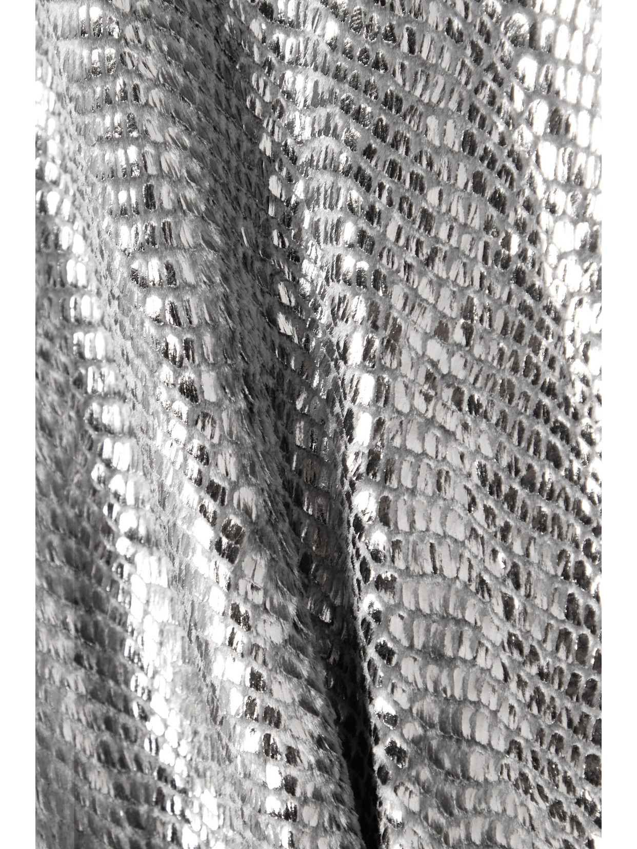Isabel Marant Courtneya Wrap-effect Lamé Midi Dress In Silver