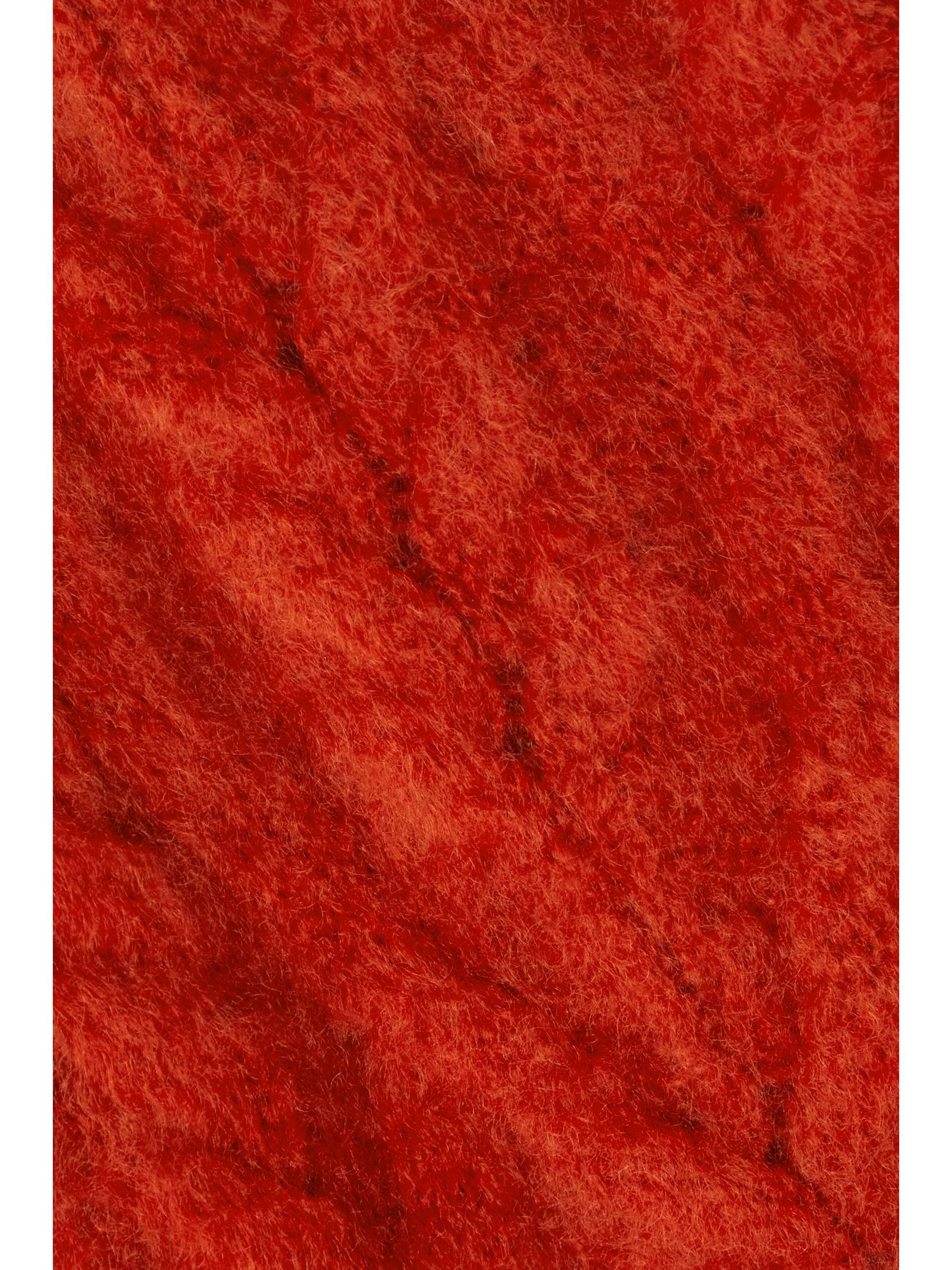 ISABEL MARANT Cutout cable-knit mohair-blend mini dress