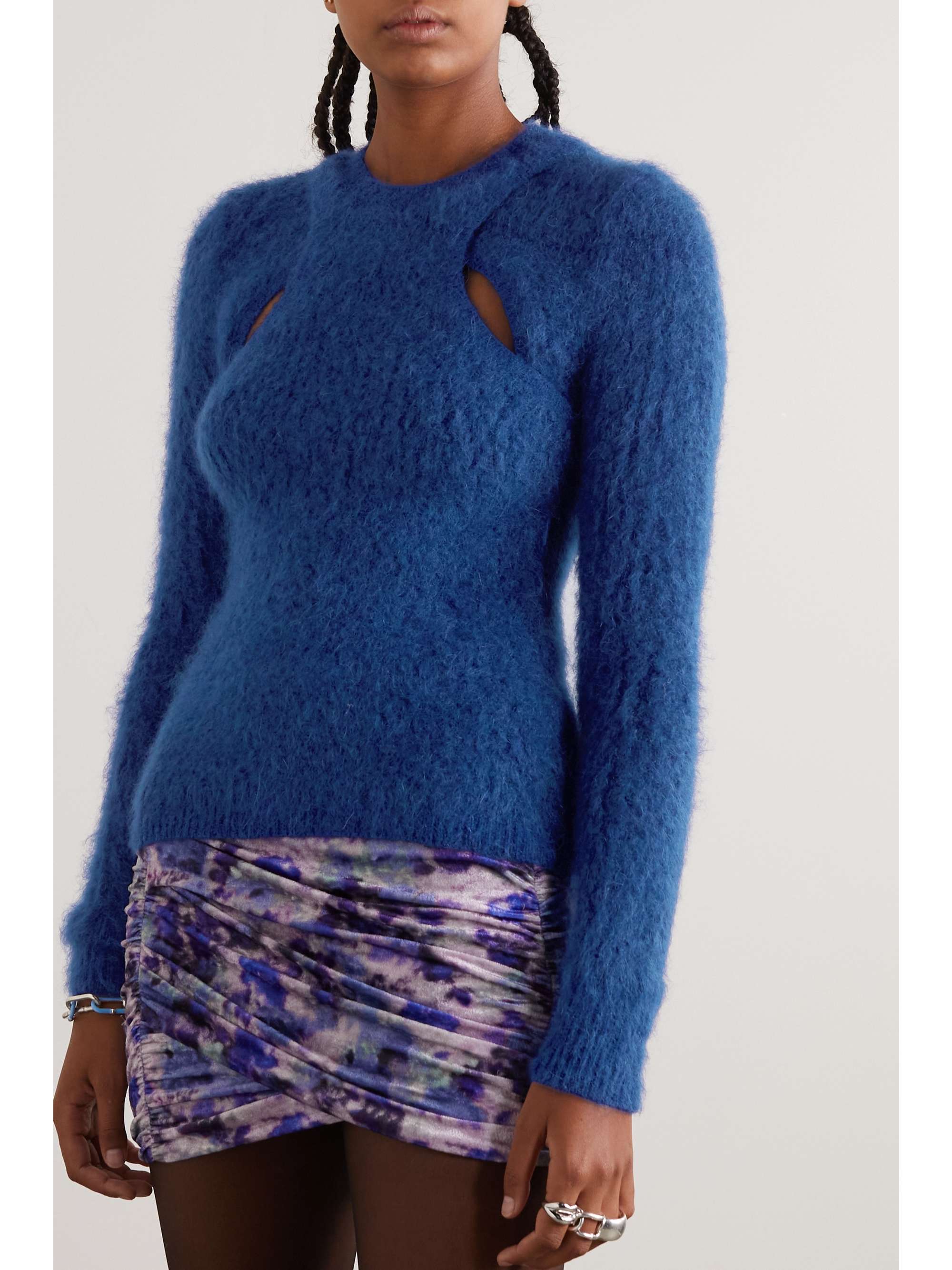 ISABEL MARANT Alford cutout mohair-blend sweater