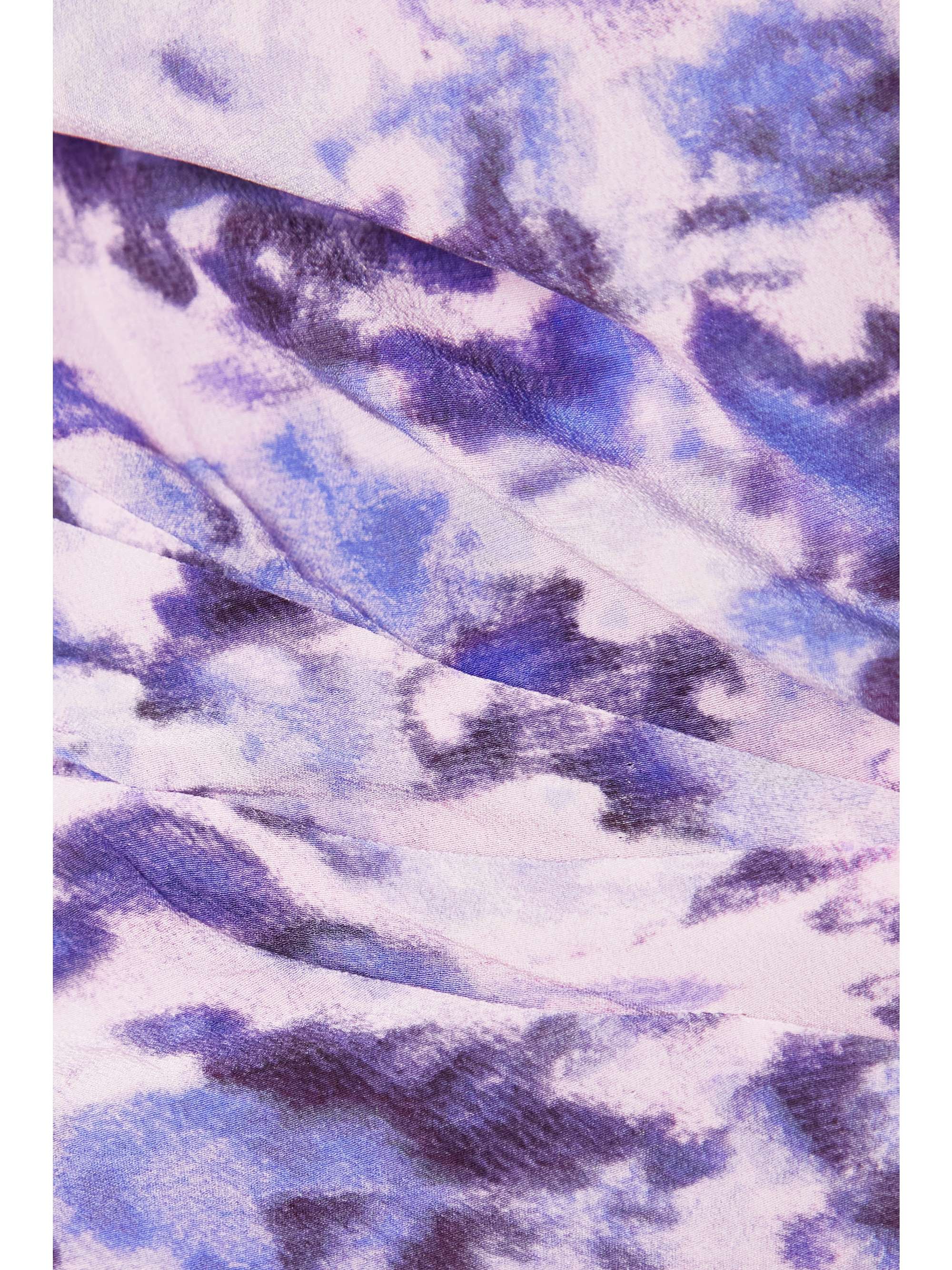 ISABEL MARANT Fergie asymmetric floral-print silk crepe de chine mini dress