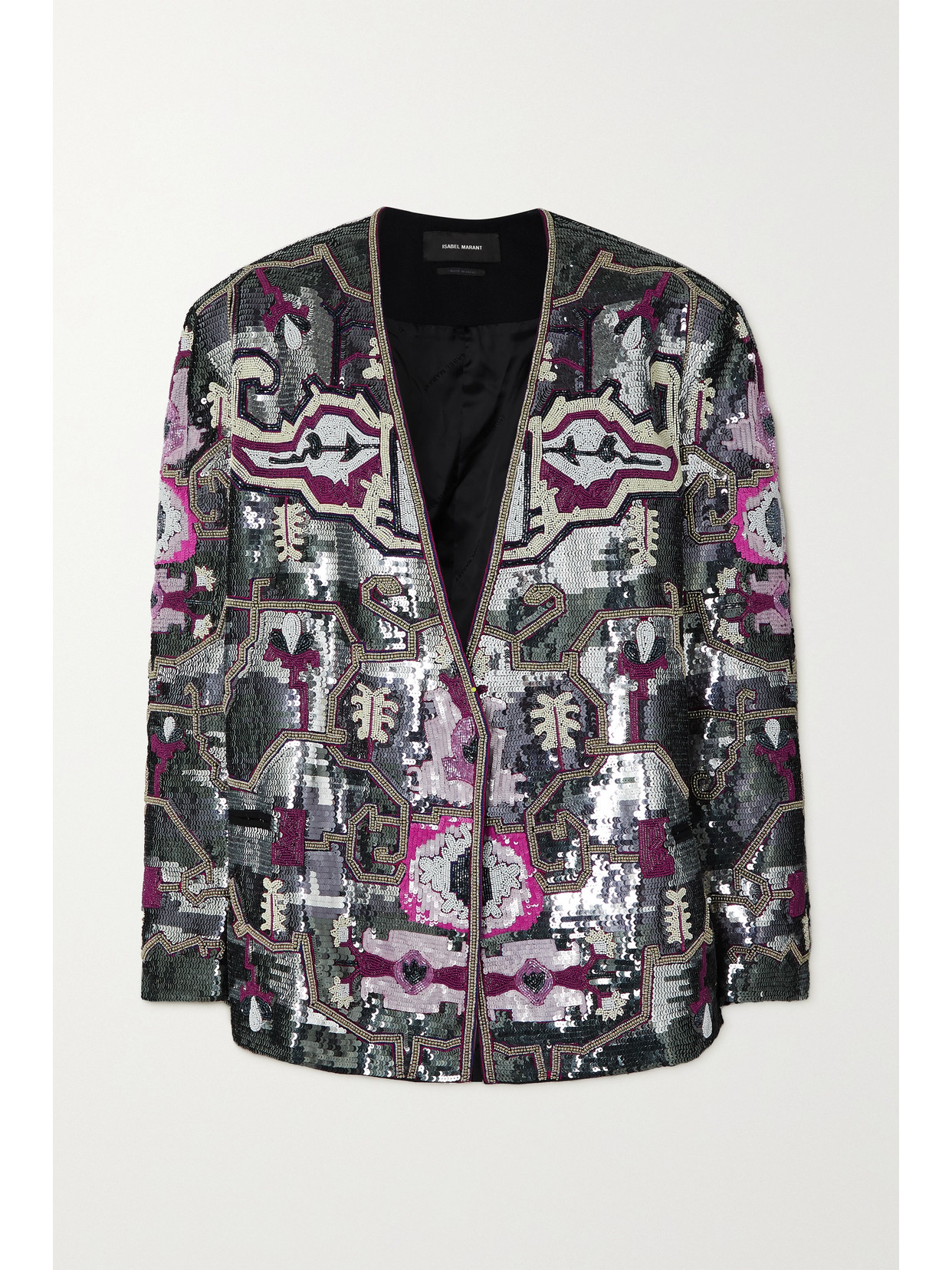 Isabel Marant Helaklero Embellished Wool Jacket