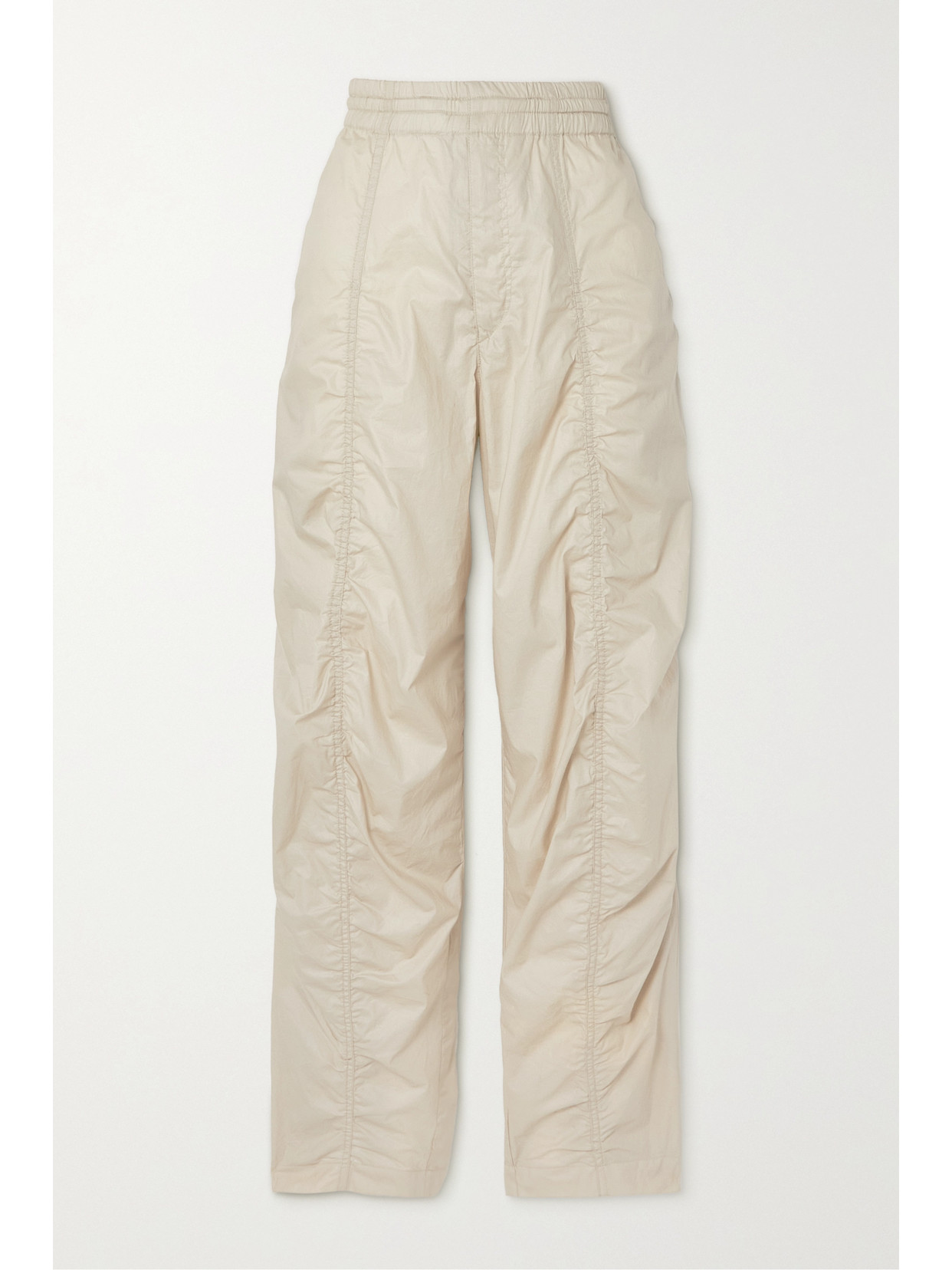 ISABEL MARANT KIMBRA COTTON-SHELL STRAIGHT-LEG TRACK PANTS