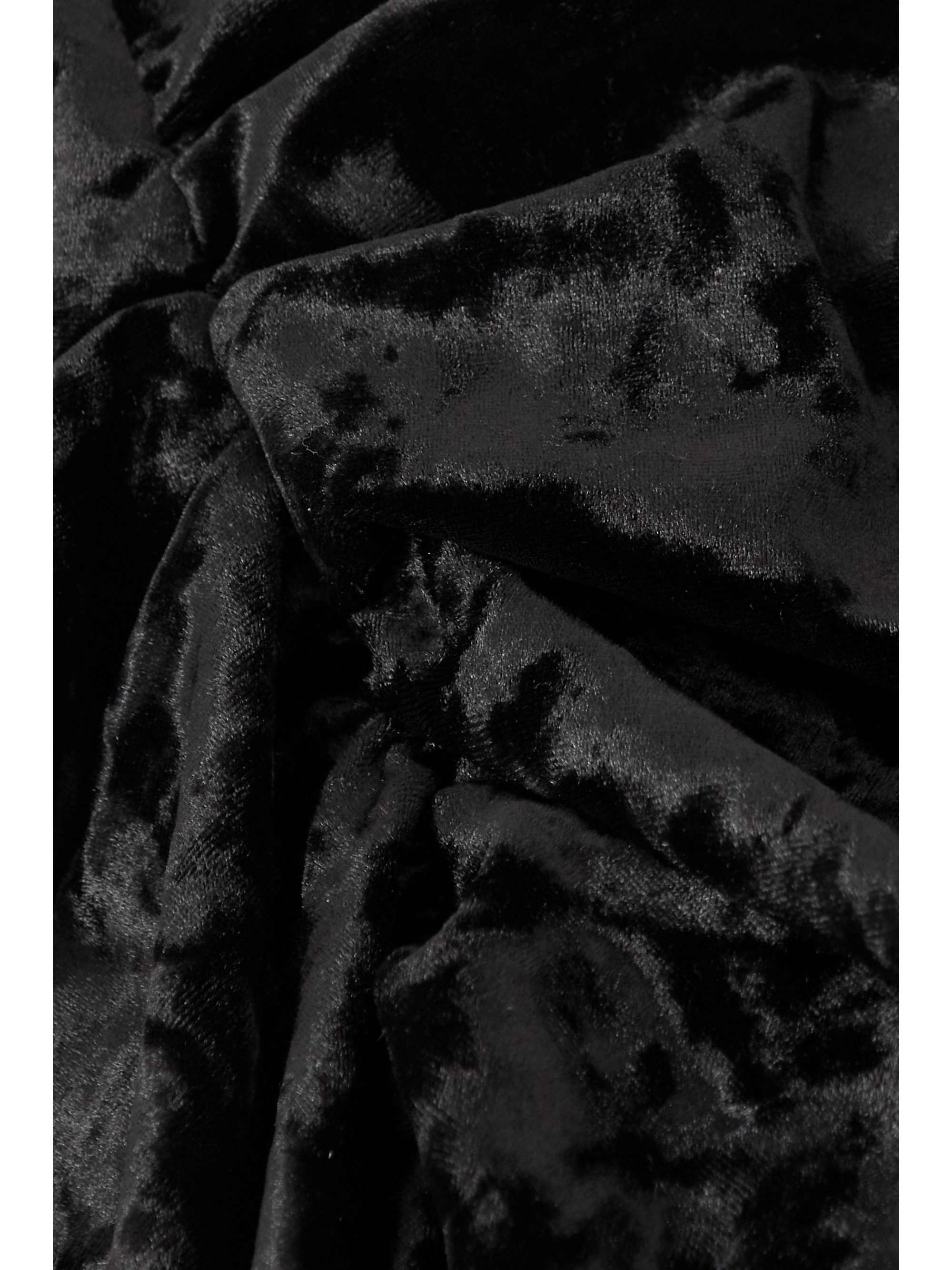 ISABEL MARANT Guilayo ruched stretch crushedvelvet mini skirt NETA