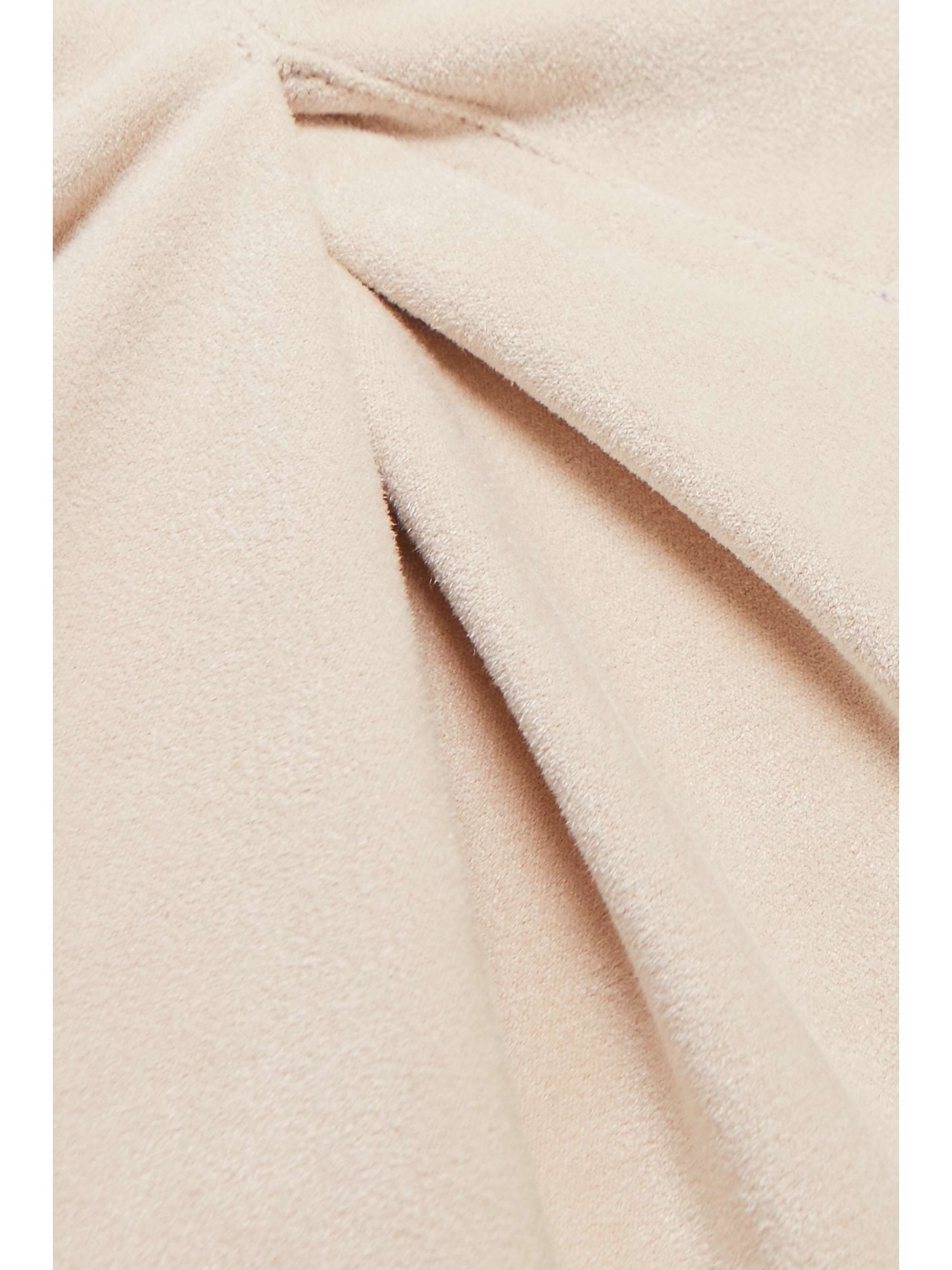 ISABEL MARANT Calibea asymmetric faux suede midi dress