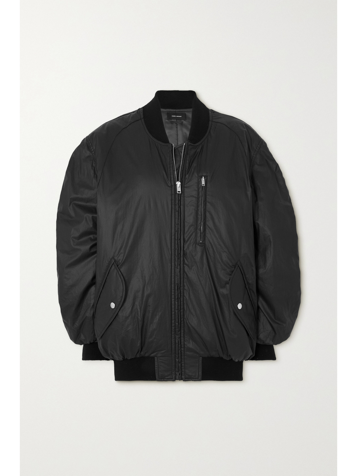 Isabel Marant - Kayama Oversized Cotton Bomber Jacket - Black