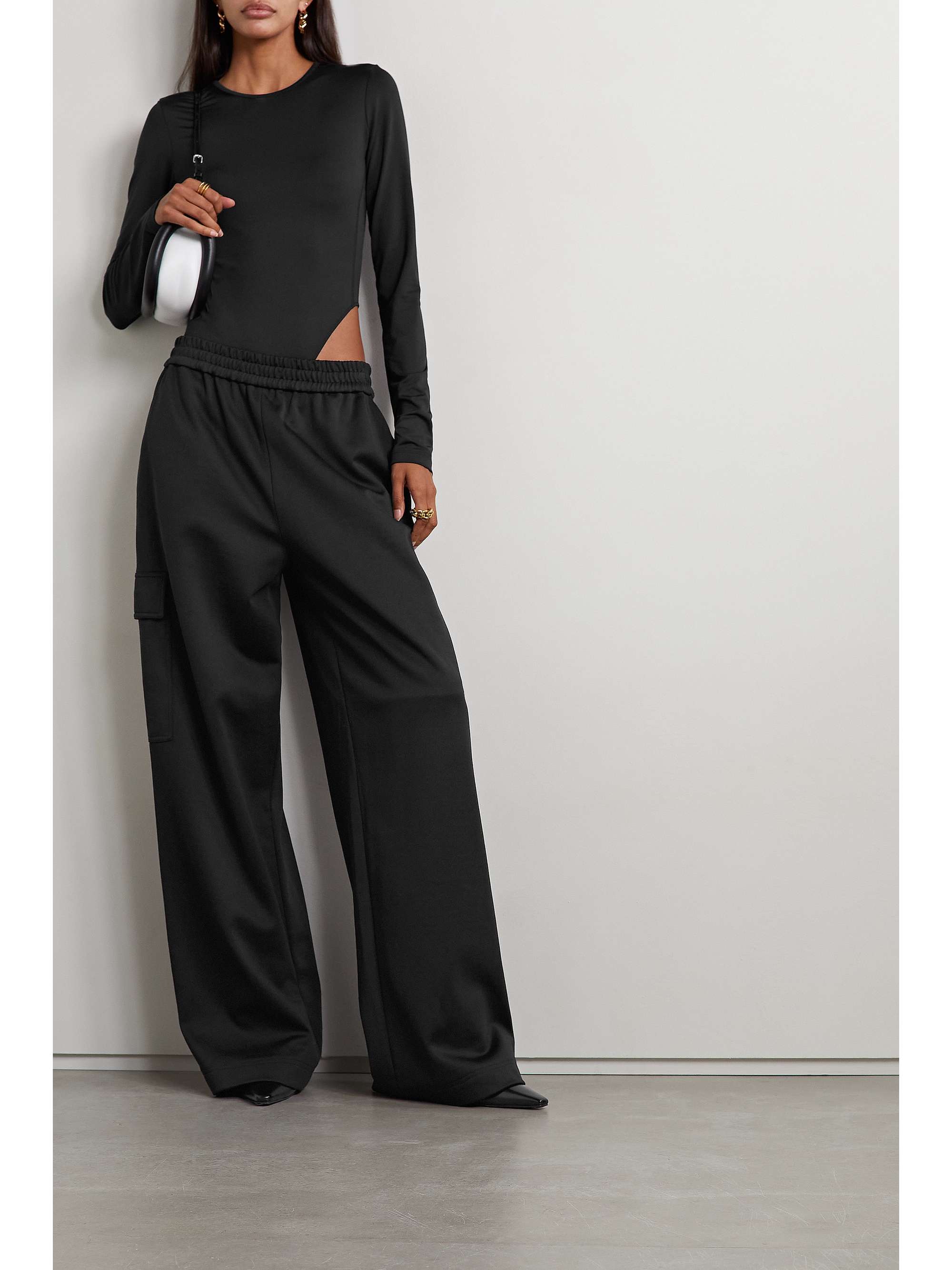 Black Jersey pants | TIBI | NET-A-PORTER