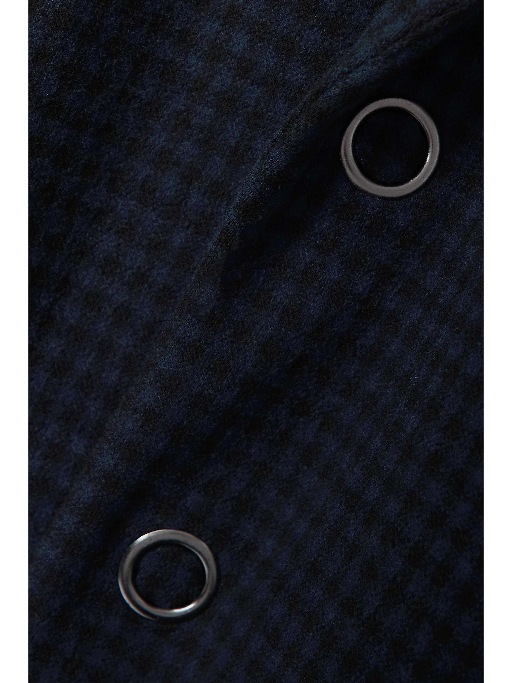 TIBI Liam oversized double-breasted checked knitted blazer
