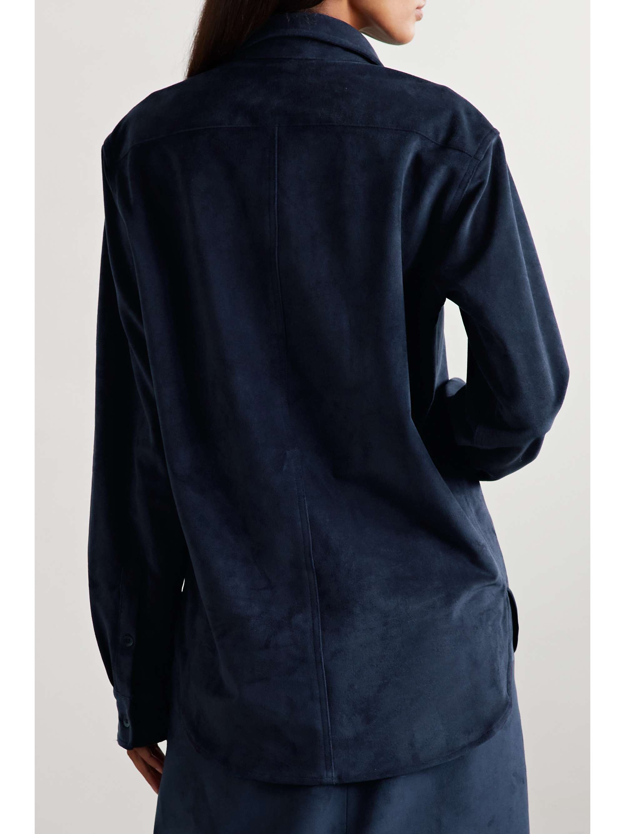 faux suede shirt