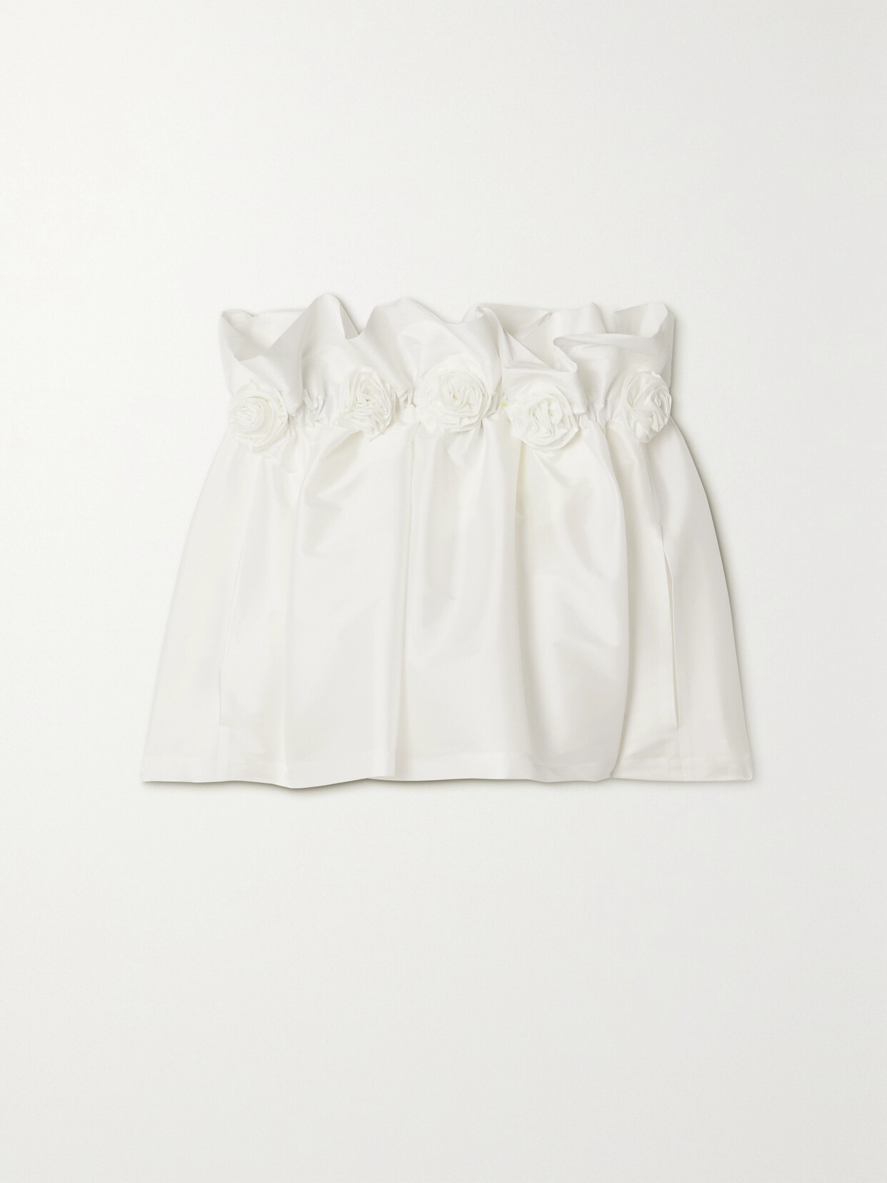 BERNADETTE Tilly Off-the-shoulder Appliquéd Crepe Blouse